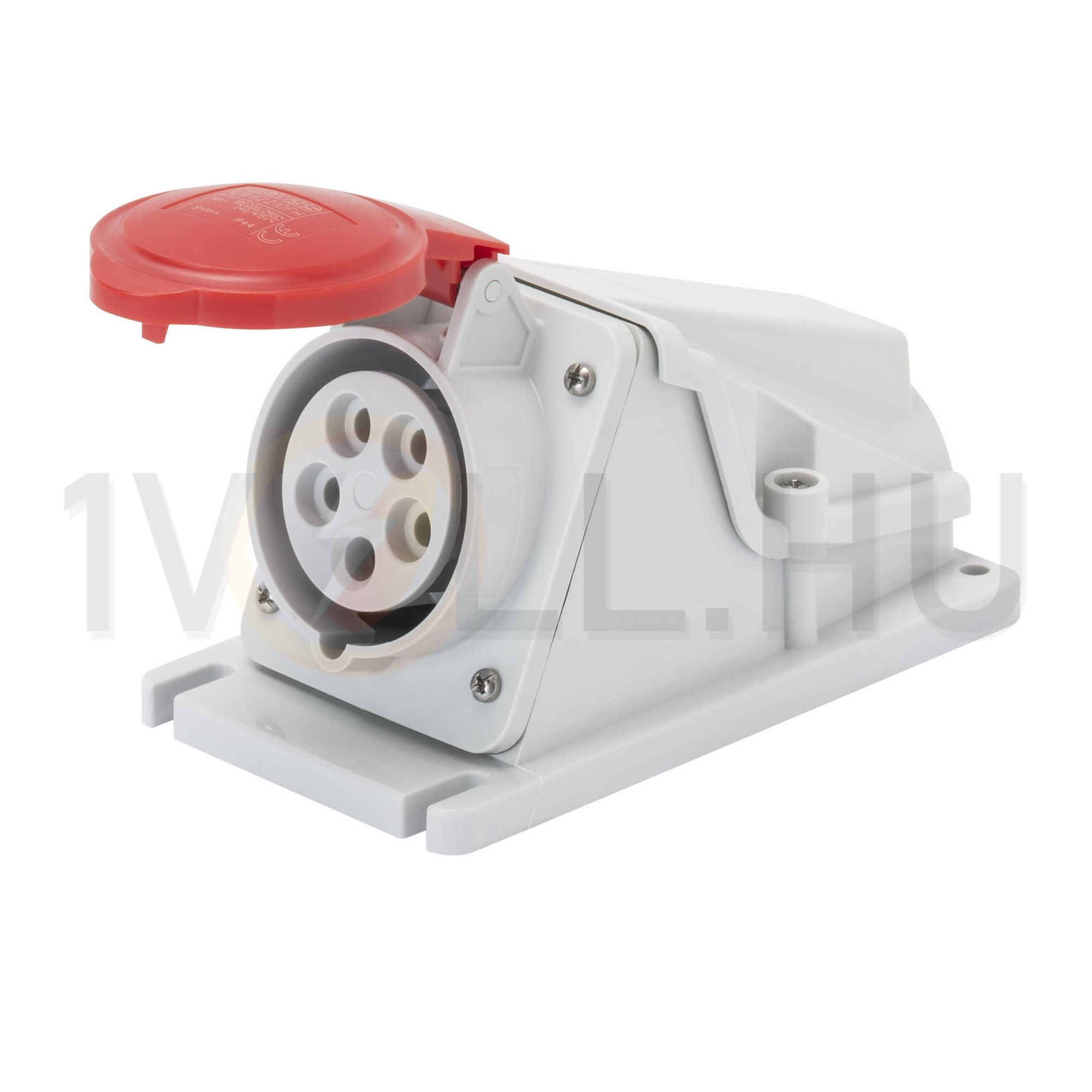 Ipari dugalj ráépíthető 3P+N+E 32A 400V(50+60Hz) piros IP44 műanyag 6h-pozíció IEC309HP GEWISS - GW62493