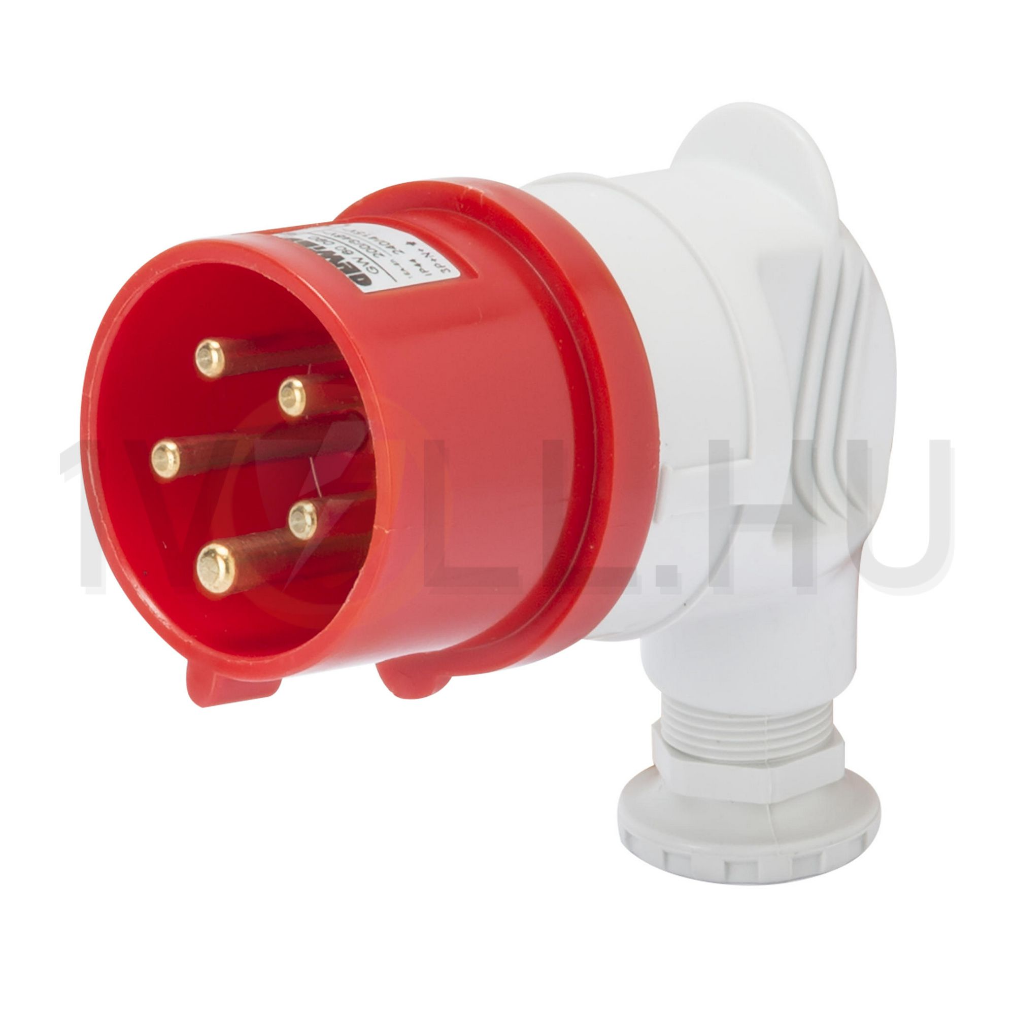 Ipari dugvilla lengő 3P+N+E pipa 16A 380-415V(50+60Hz) piros IP44 műanyag IEC309HP GEWISS - GW60090