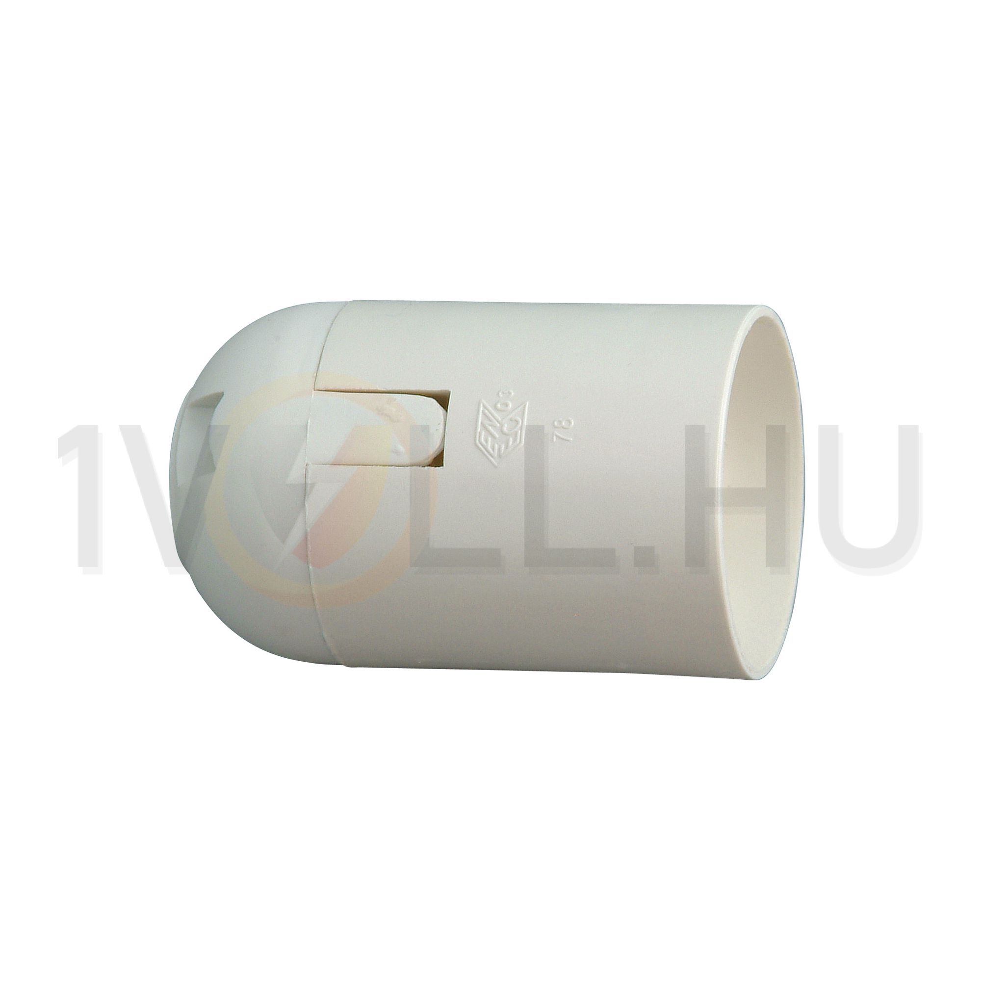 Izzólámpa foglalat pattintós lengő E27 csavaros műanyag fehér Kopp - 210501009