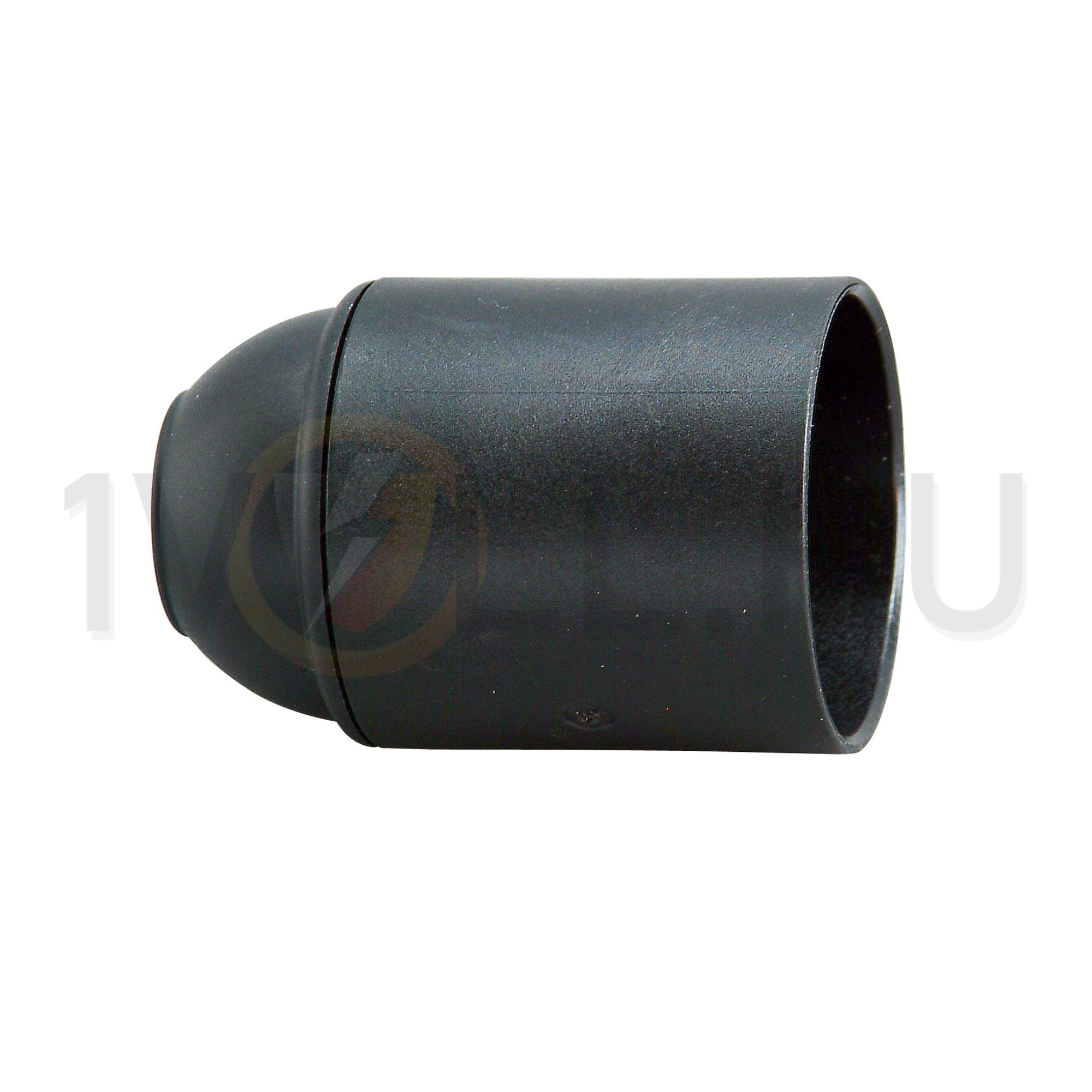 Izzólámpa foglalat pattintós lengő E27 dugaszolható műanyag fekete Kopp - 210515000