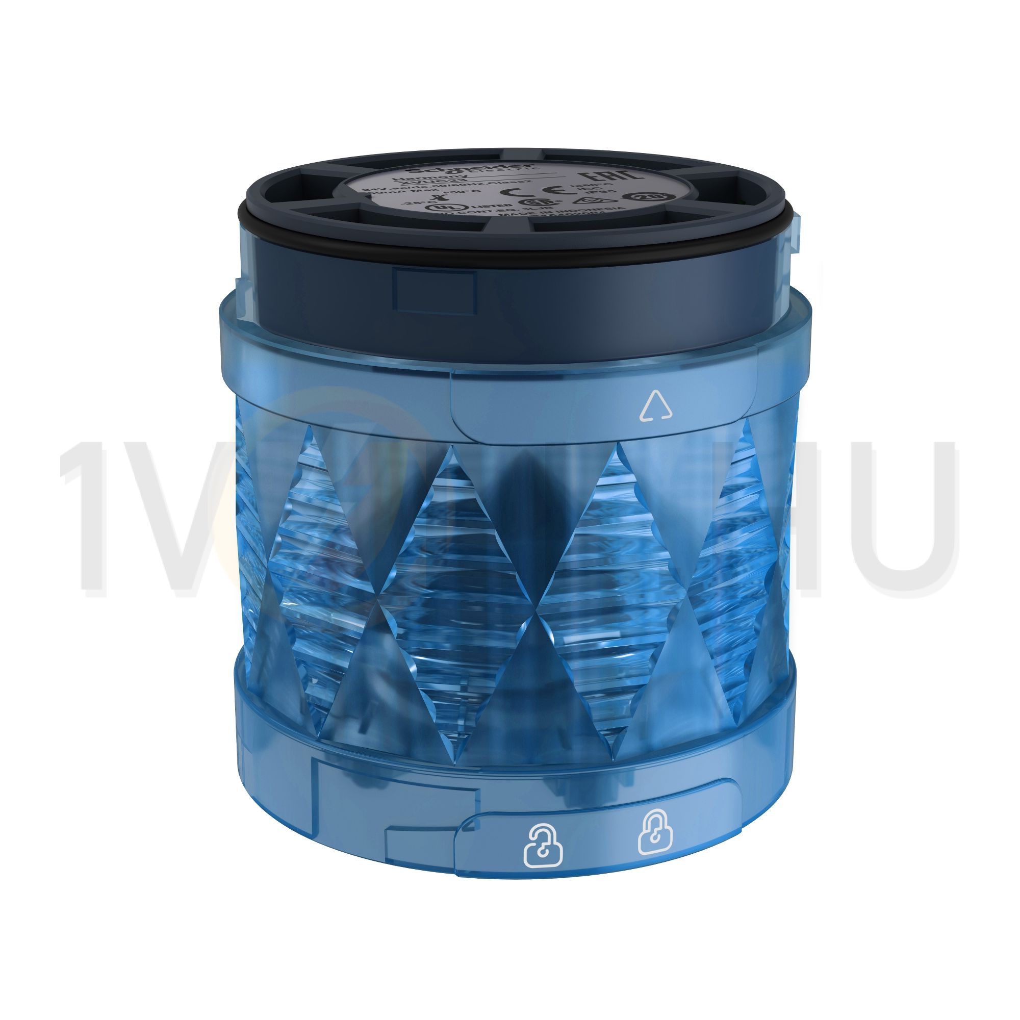 Jelzőoszlop-világítómodul folyamatos kék 24V/AC50Hz 24V/DC LED IP65 Harmony XVU-C Schneider - XVUC26