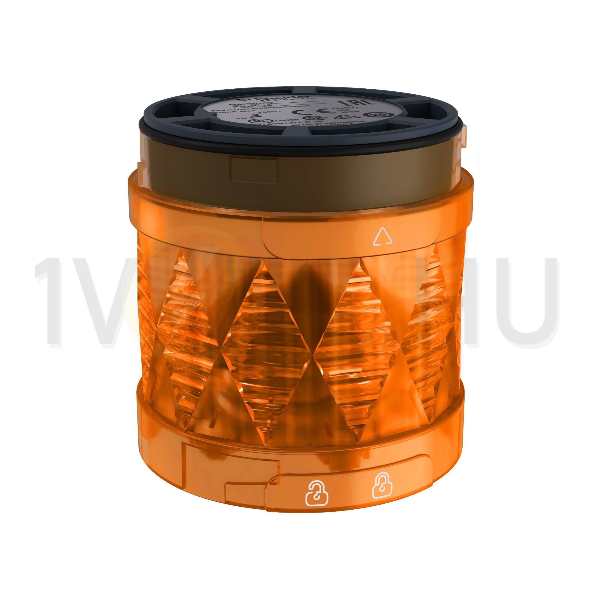 Jelzőoszlop-világítómodul folyamatos narancs 24V/AC50Hz 24V/DC LED IP65 Harmony XVU-C Schneider - XVUC25