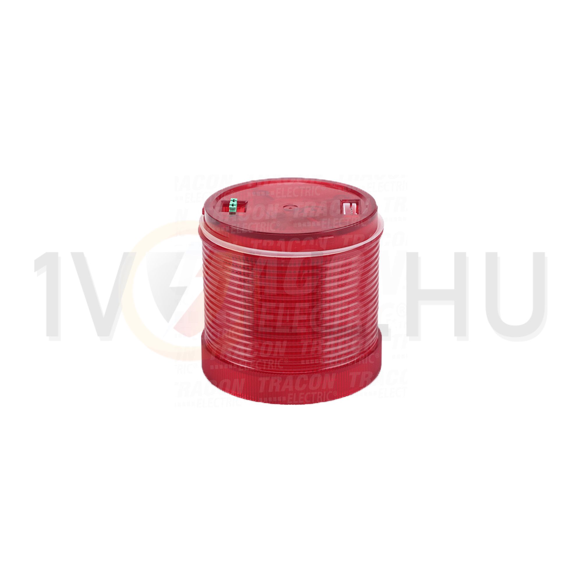Jelzőoszlop-világítómodul folyamatos/villogó piros 24V/AC50Hz 24V/DC LED IP65 70mm TRACON - NYG3-7024R