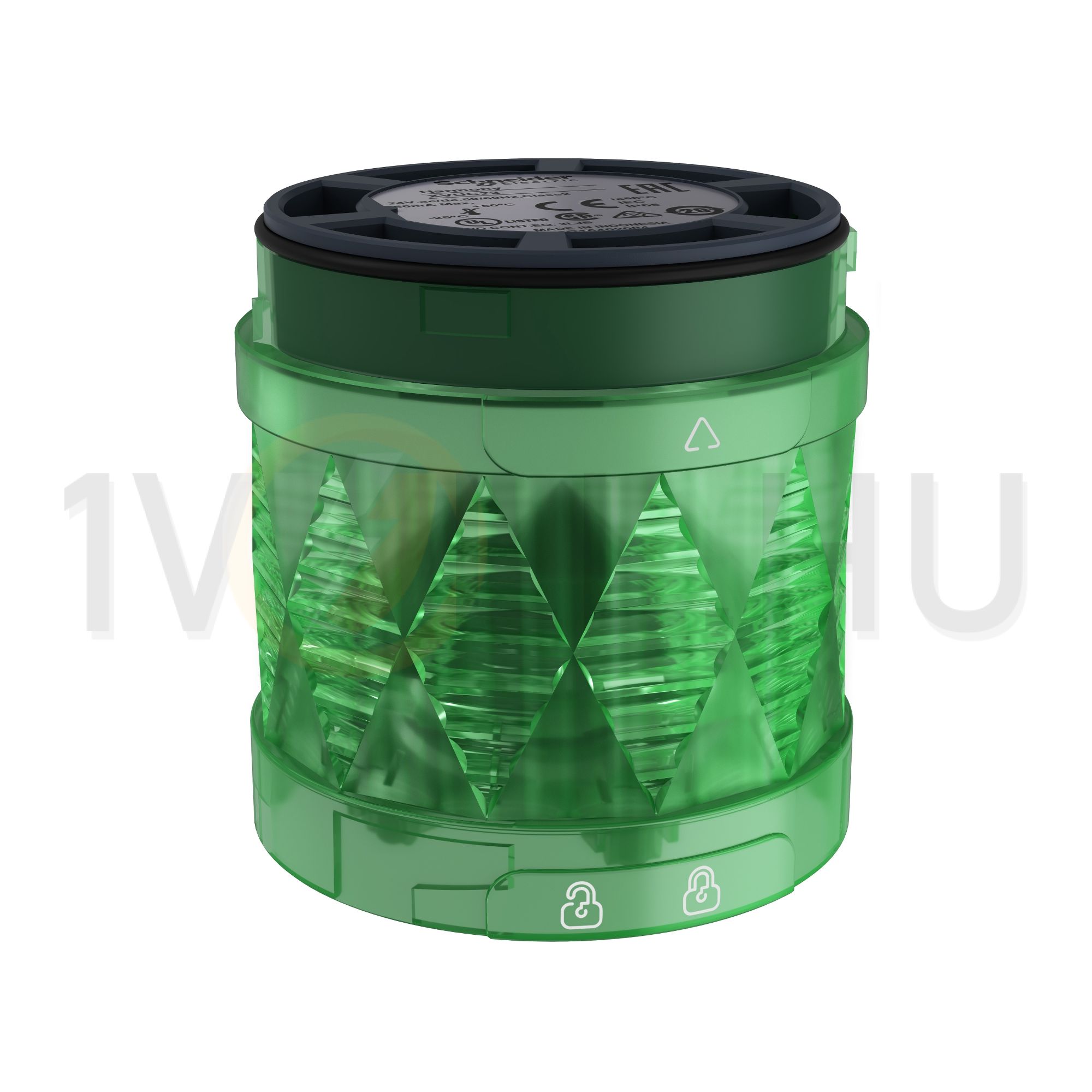 Jelzőoszlop-világítómodul folyamatos zöld 24V/AC50Hz 24V/DC LED IP65 Harmony XVU-C Schneider - XVUC23