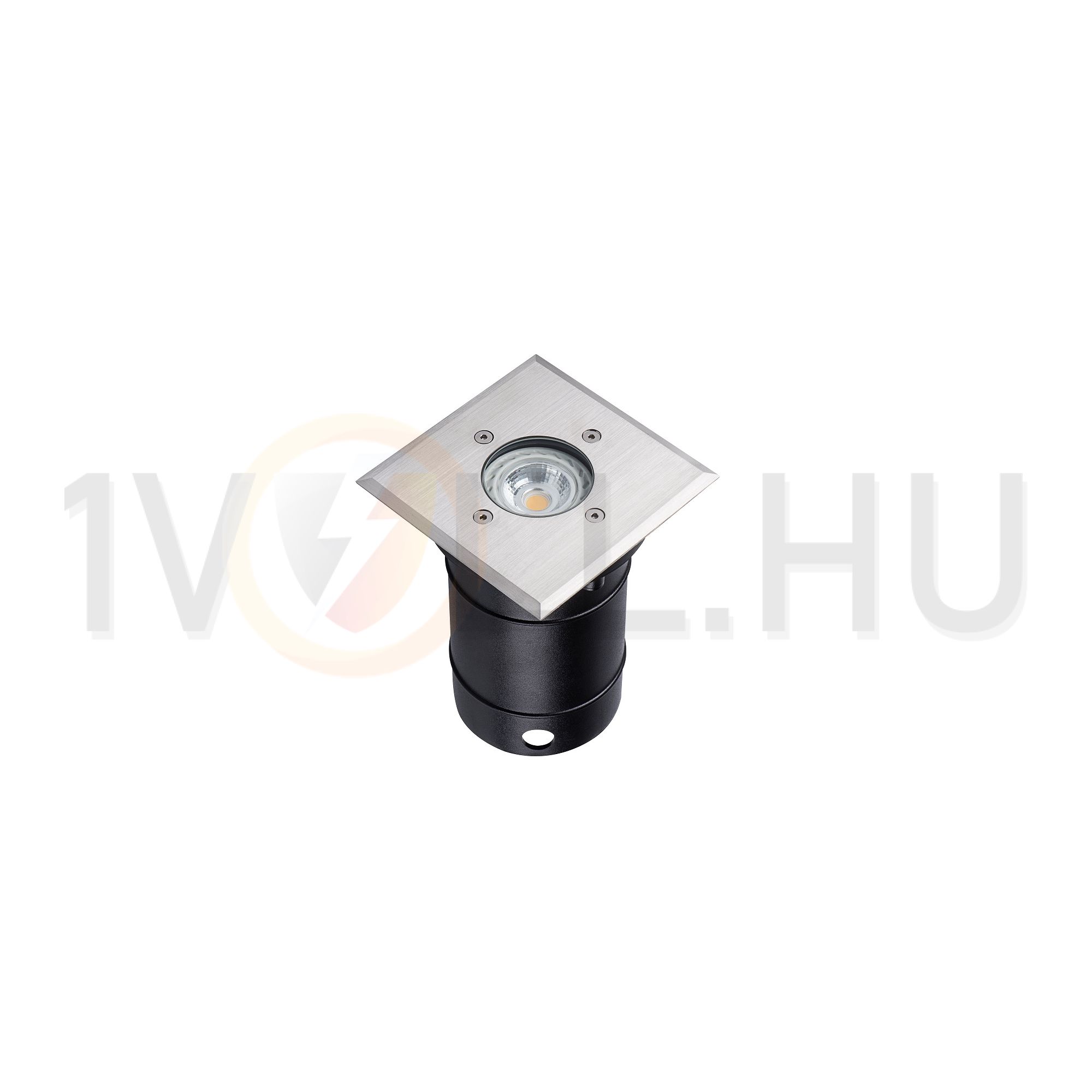 LED taposólámpa nemesacél kültéri PAR16LED/GU10-hez négyzetes 1x 10W 220-240V BERG DL-10L KANLUX - 07173