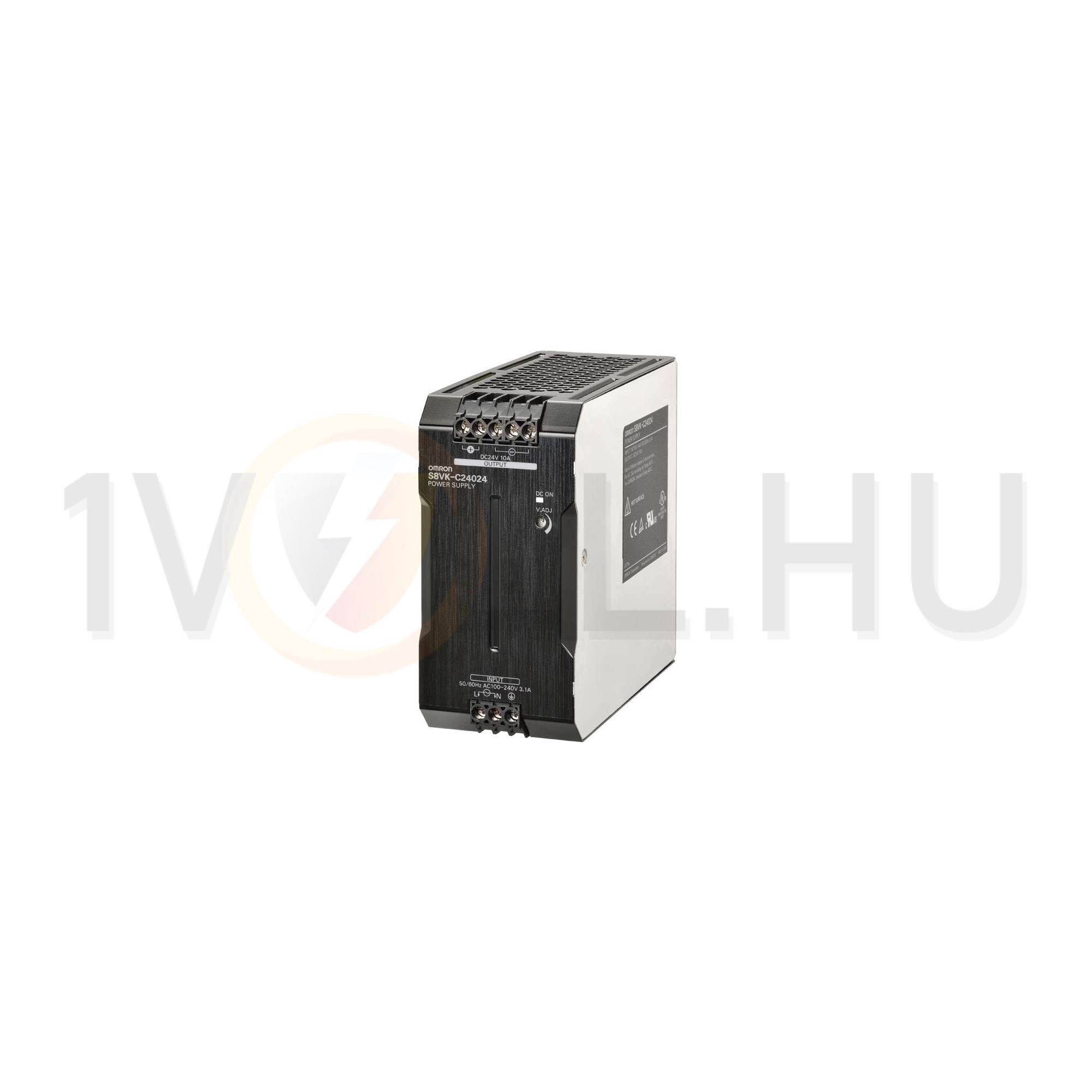 Kapcsolóüzemű DC tápegység 100-240VAC-be 90-350VDC-be 24VDC-ki 10A-ki 240W S8VK-C24024 OMRON - 375668