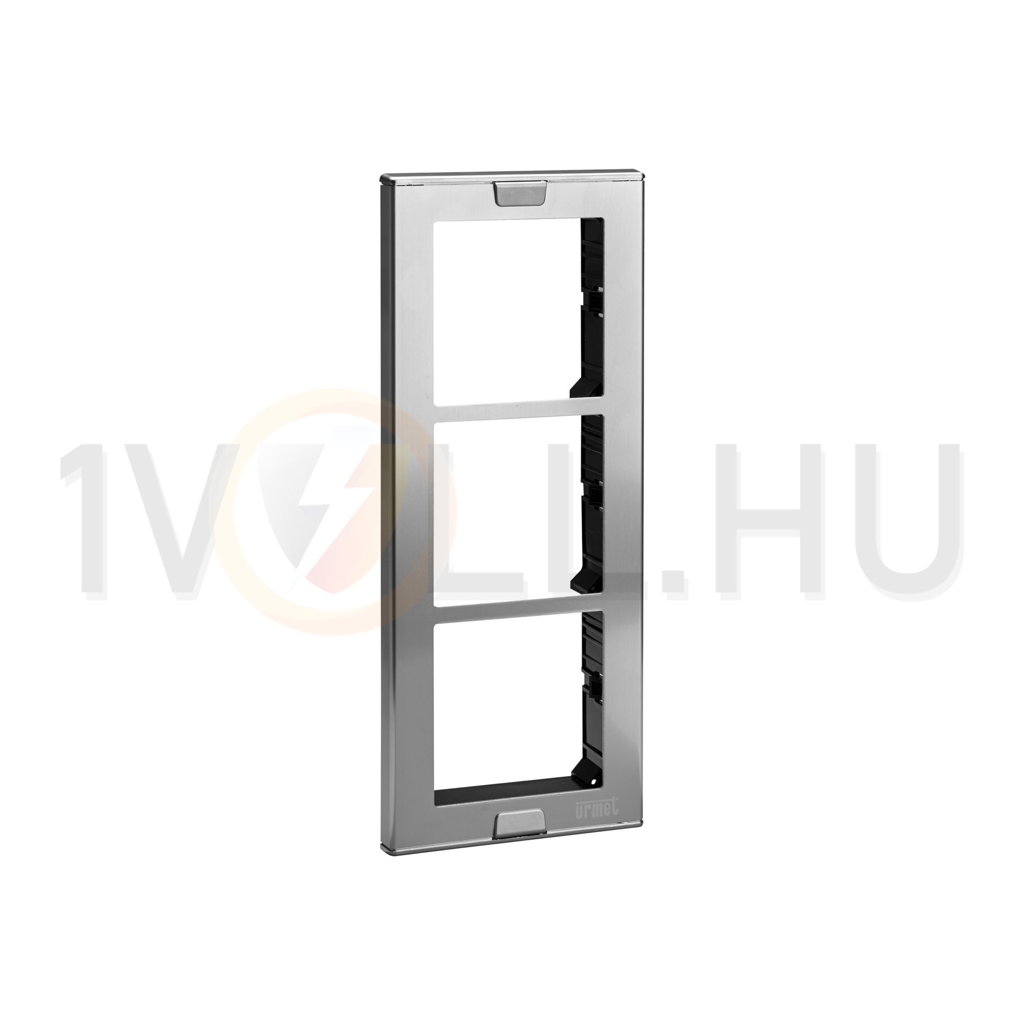 Kaputábla burkolókeret modultartóval 3-egység falonkívüli alumínium szürke Sinthesi S2 URMET - 1148/63