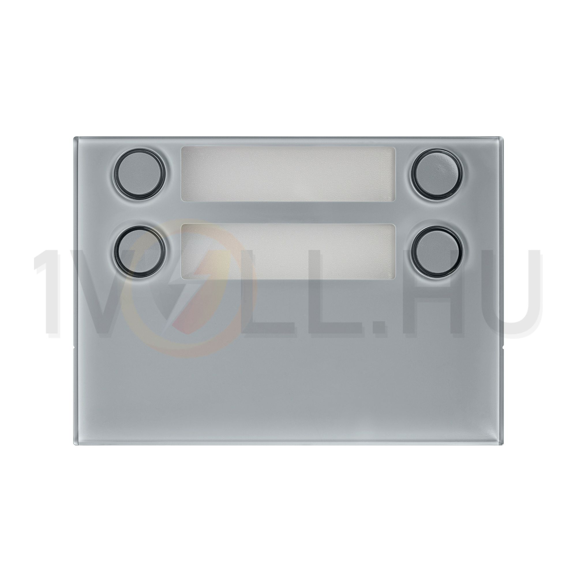 Kaputábla modul előlap videó 2x2-gombos falonkívüli műanyag szürke Alpha URMET - 1168/24G