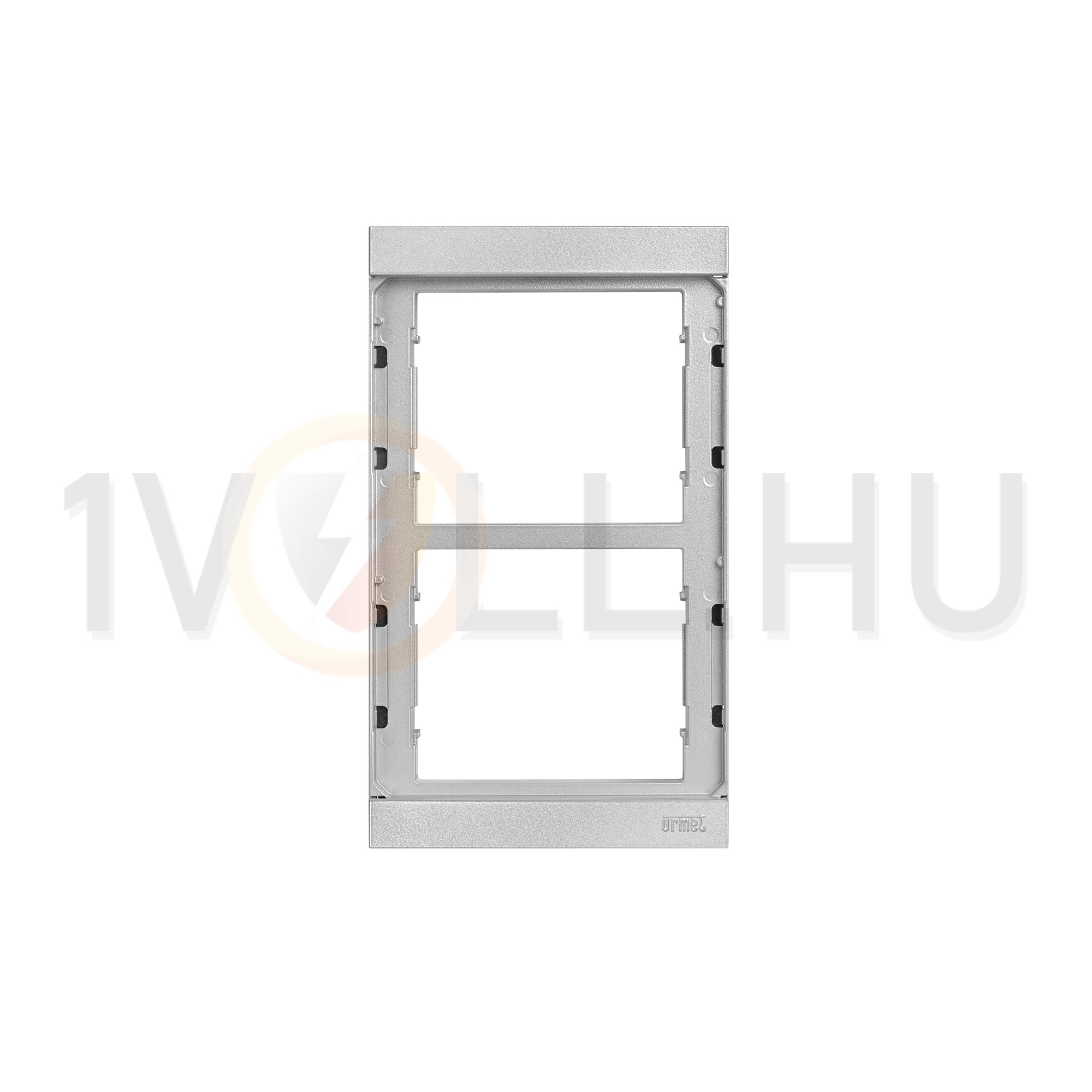 Kaputábla szerelőkeret sülllyesztett 2-egység süllyesztett alumínium szürke Alpha URMET - 1168/62