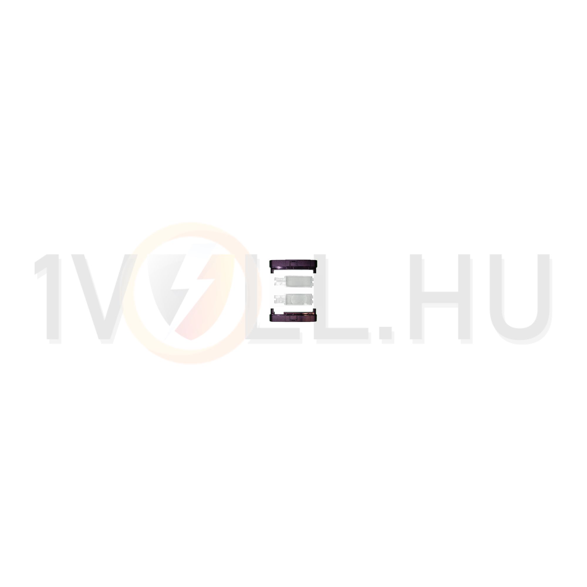 Kaputábla takaró előlap alsó-felső 1-soros táblához 1-egység falonkívüli műanyag fekete 925 URMET - 725/753