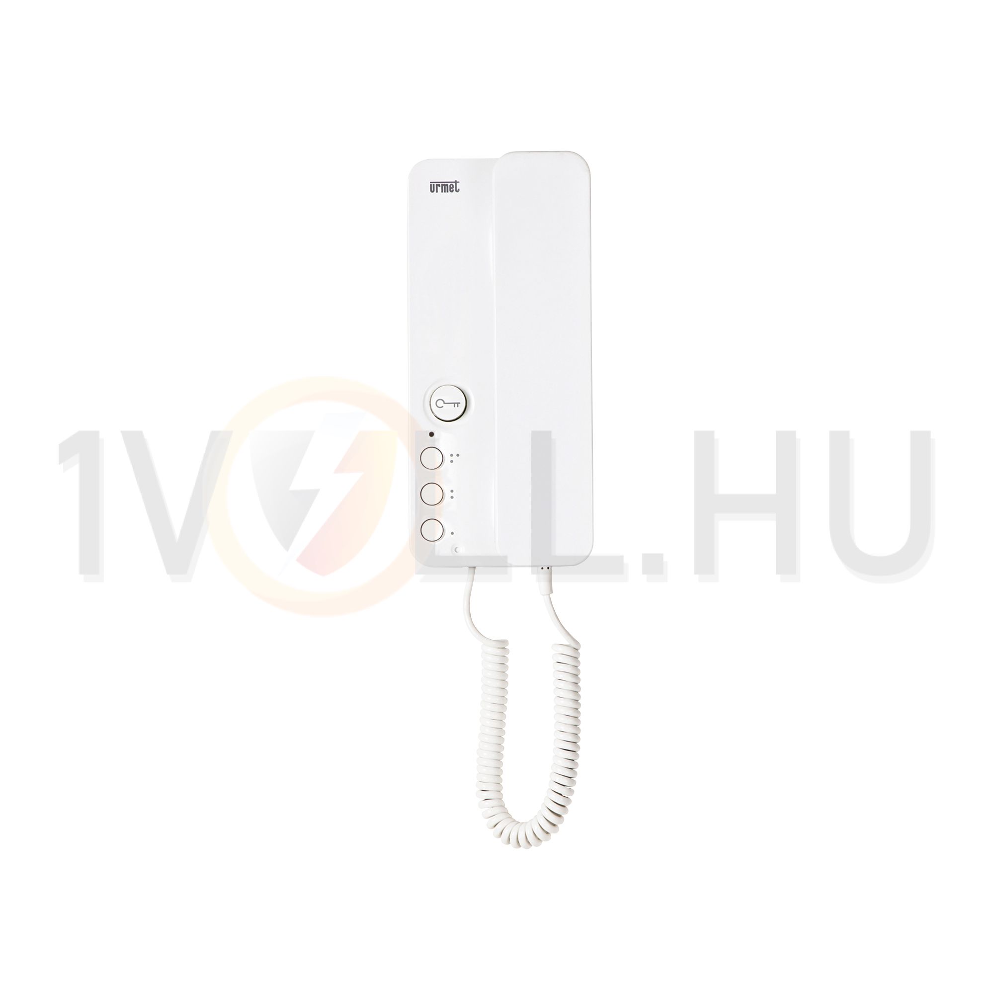 Kaputelefon audio lakáskészülék 2Voice 1+3gomb kézibeszélő nélkül falonkívüli fehér Miro URMET - 1183/5