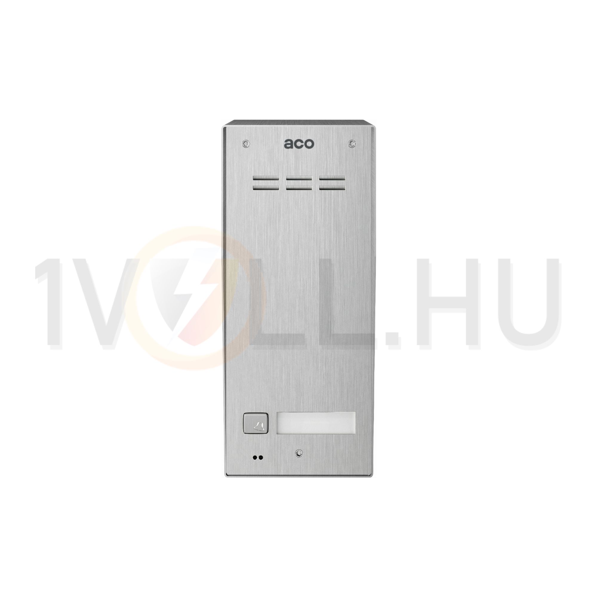 Kaputelefon kaputábla audió 1lakás RFID falonkívüli 2-erű 1hívógomb nemesacél moduláris ACO - FAM-P-1NPACC NT