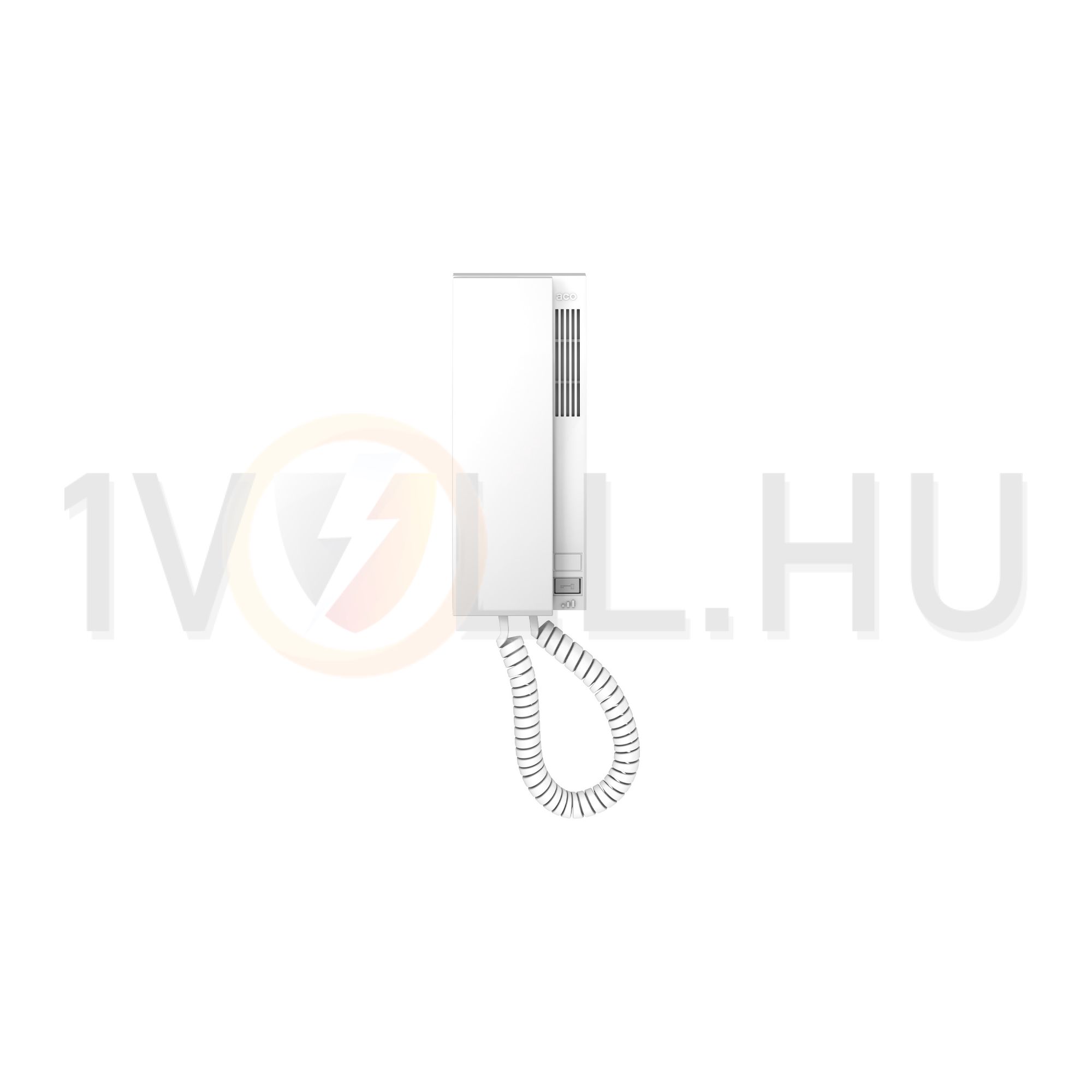 Kaputelefon lakáskészülék audio digitális 2vezeték 1gomb kaputelefon (kétirányú) fali fehér ACO - INS-UP720BX