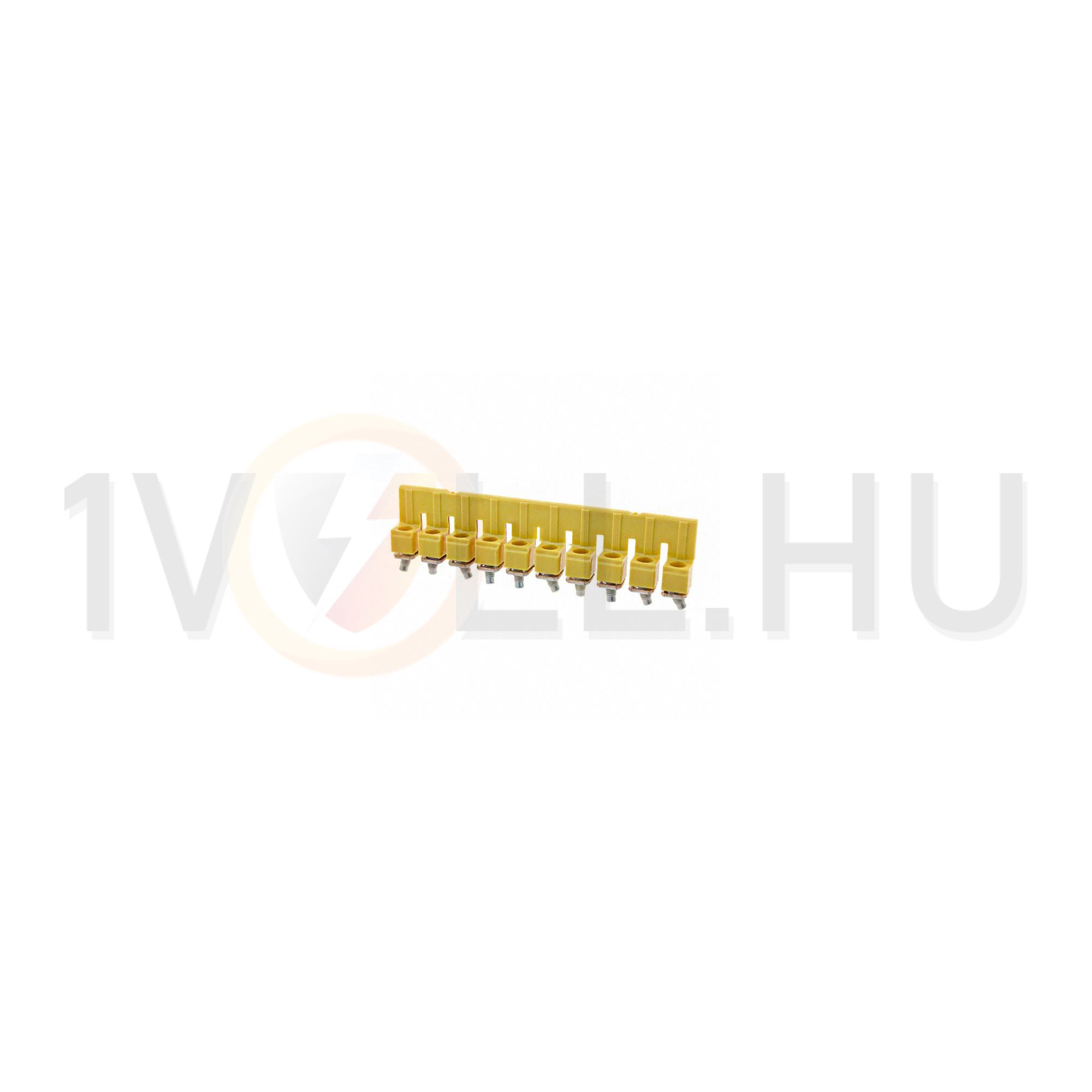 Keresztösszekötő 6mm2 sorkapocshoz (WDU) 10P szigetelt sárga WQV 6/10 Weidmüller - 1052260000
