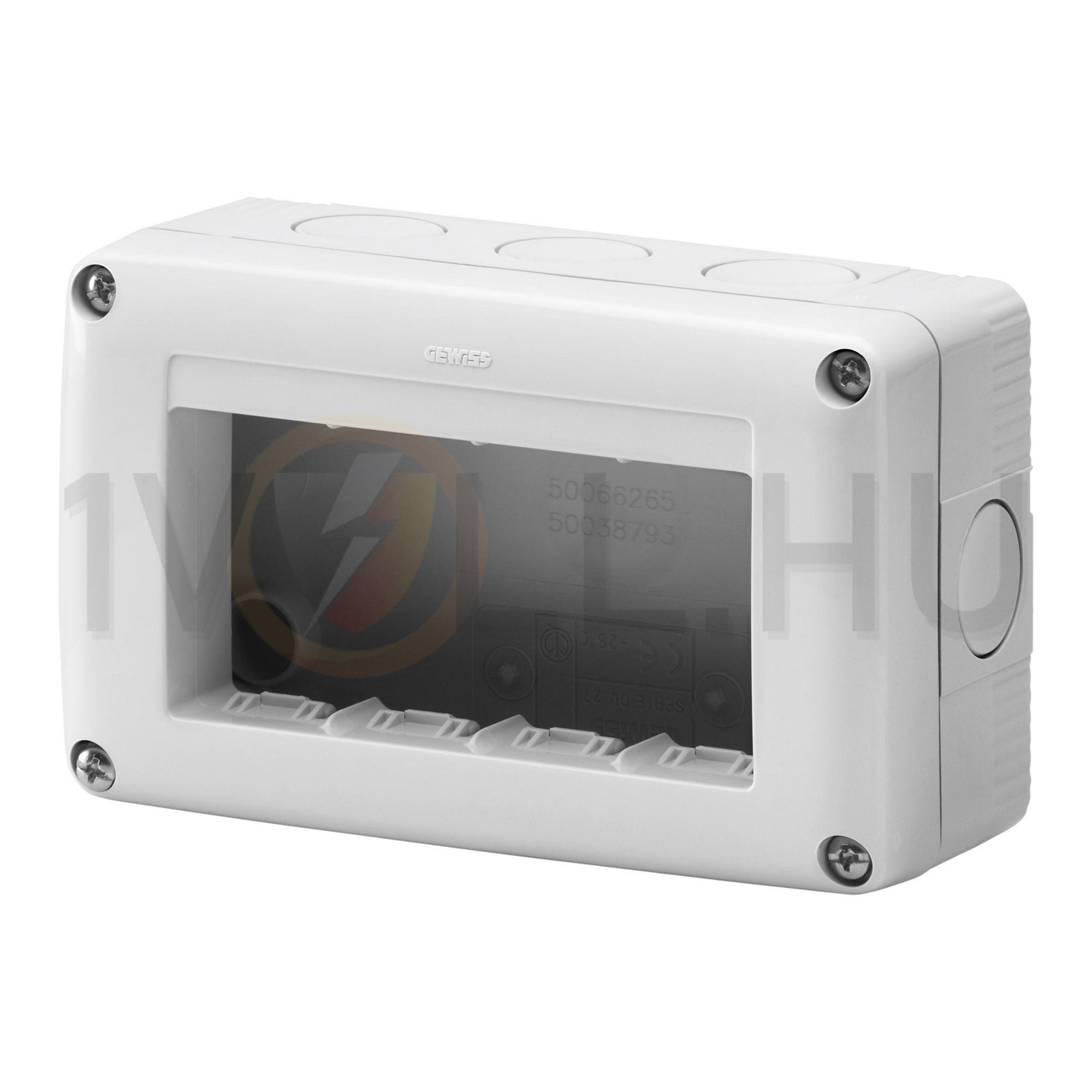 System szerelvénydoboz 4M 1-egység függőleges szürke műanyag IP40 27Combi GEWISS - GW27004