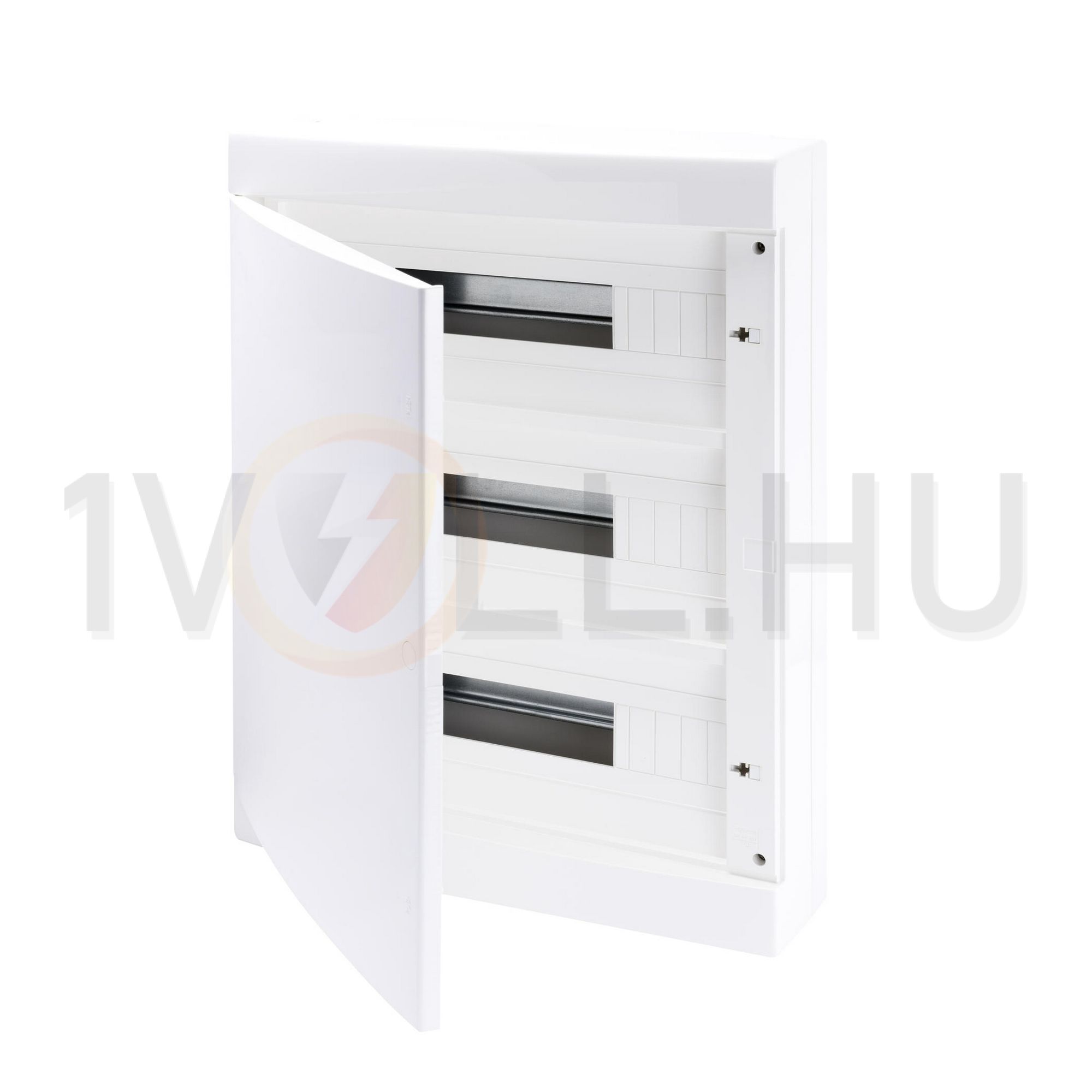 Kiselosztó 2xPE/N műanyag 3x 18M falonkívüli fehér IP40 teli ajtó 40CD GEWISS - GW40071BD