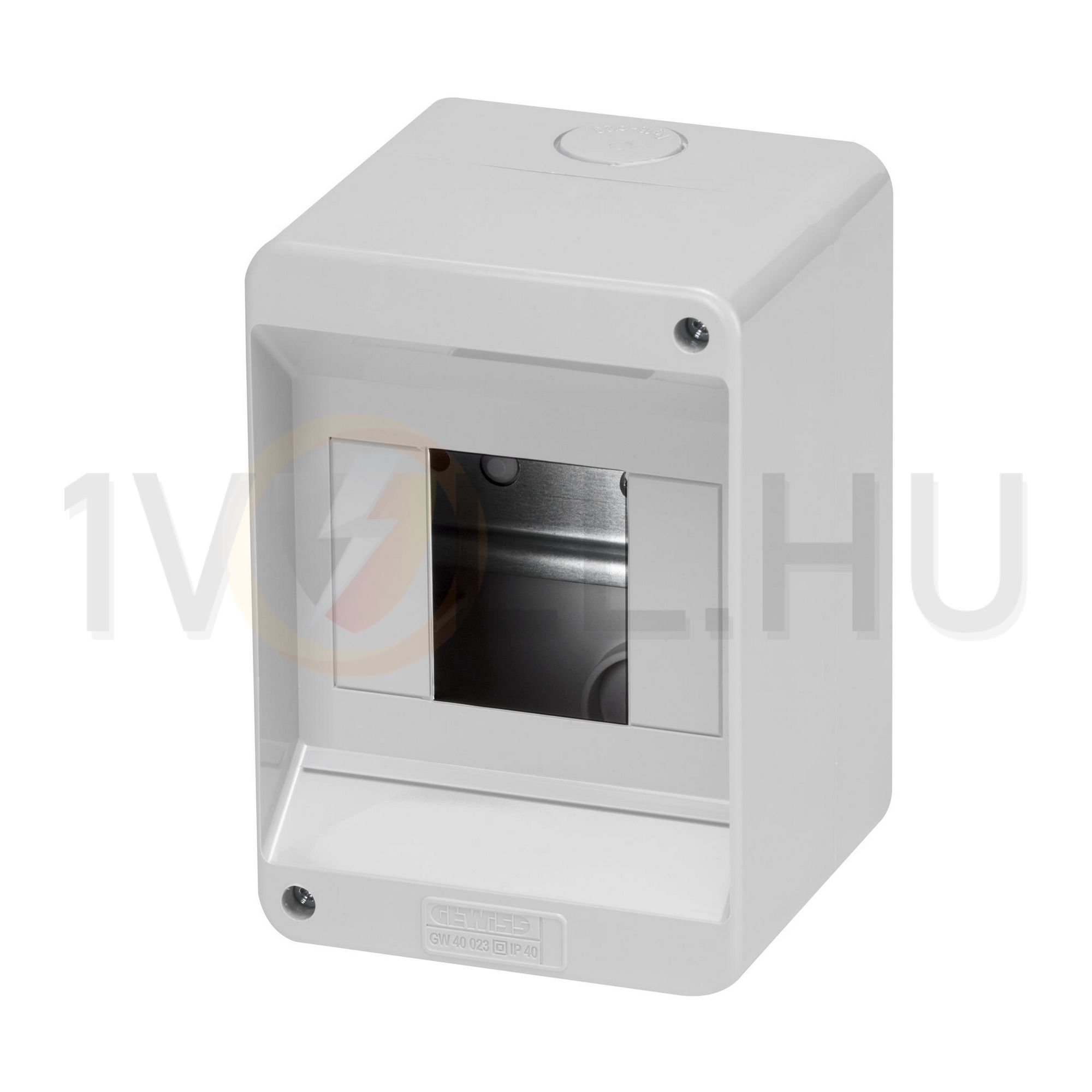 Kiselosztó ajtó nélkül műanyag 1x 4M falonkívüli szürke IP40 kivágott 40CDK GEWISS - GW40023
