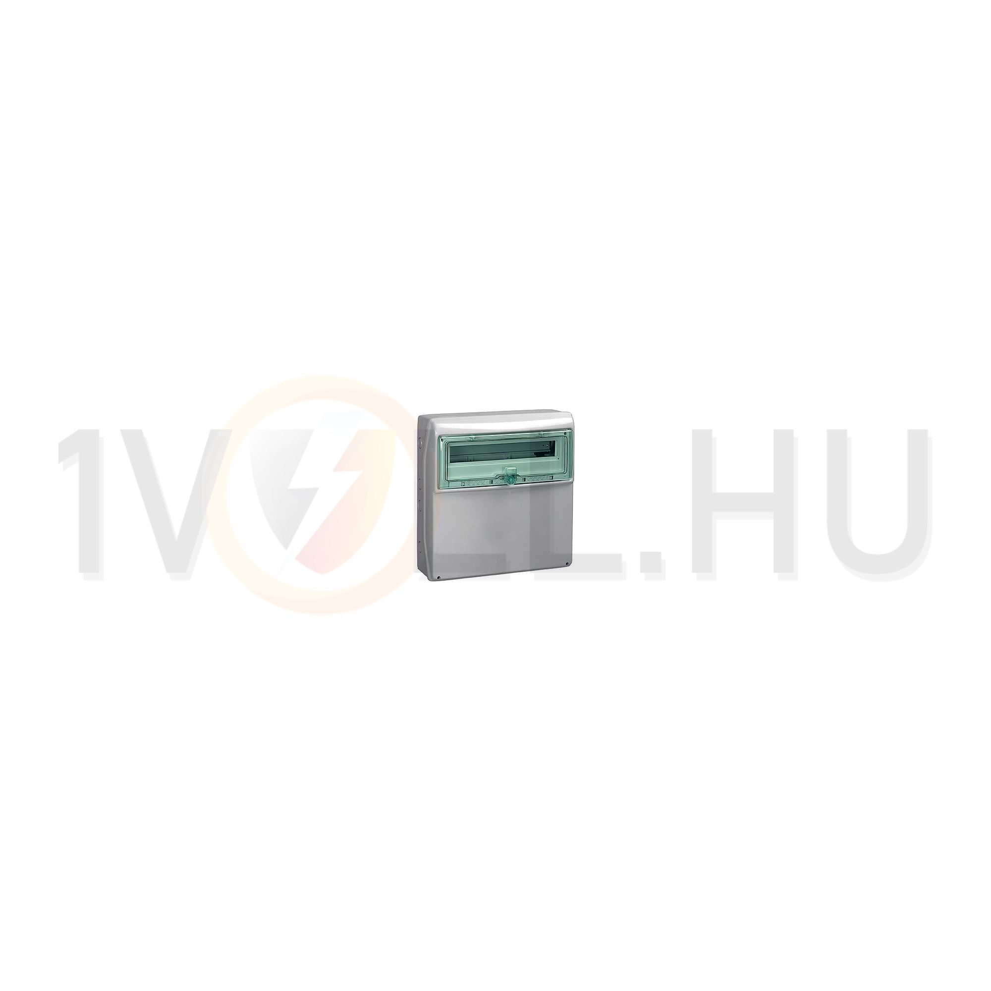 Kiselosztó készülékhelyekkeel műanyag 1x 12M falonkívüli szürke IP65 ajtó Kaedra Schneider - 13192