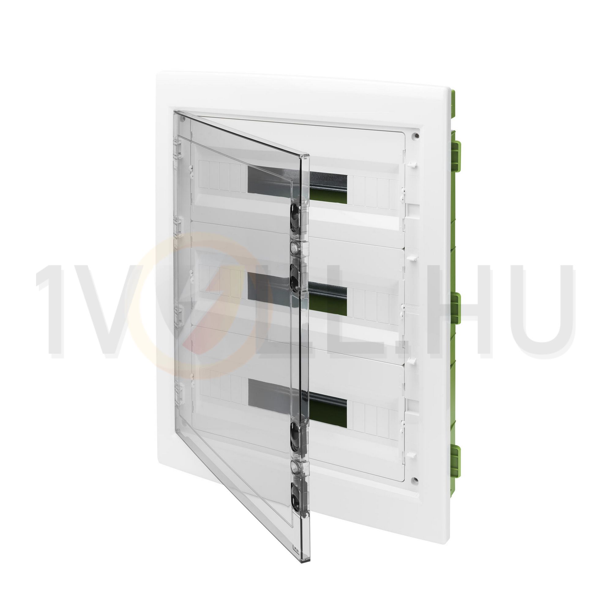 Kiselosztó 3x 18M üreges falba fehér IP40 átlátszó kivágott ajtó 40CDi GEWISS - GW40610PM