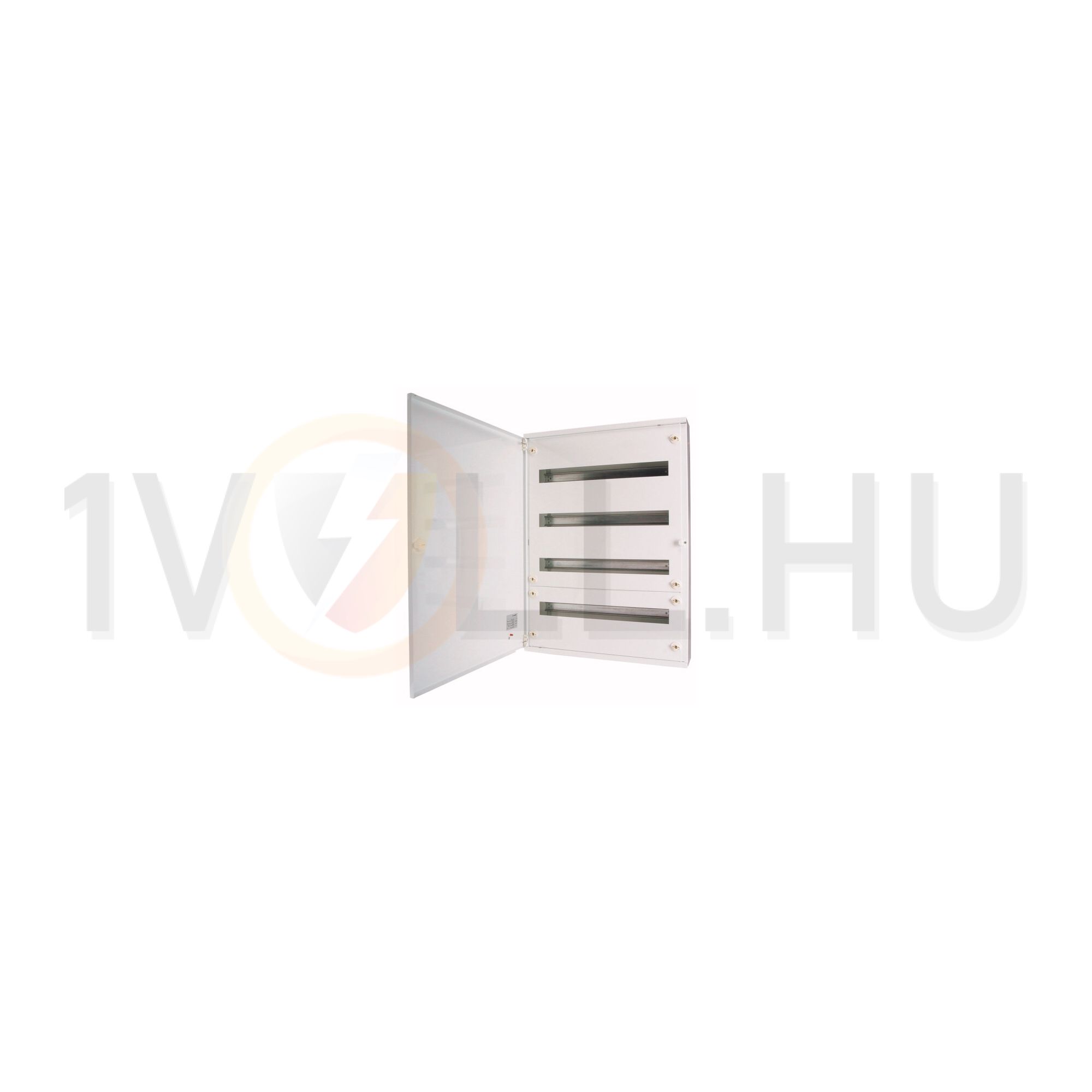 Kiselosztó PE/N-sínnel acél 2x 24M falonkívüli fehér IP30 teli ajtó BF-O-2/48-C EATON - 113685