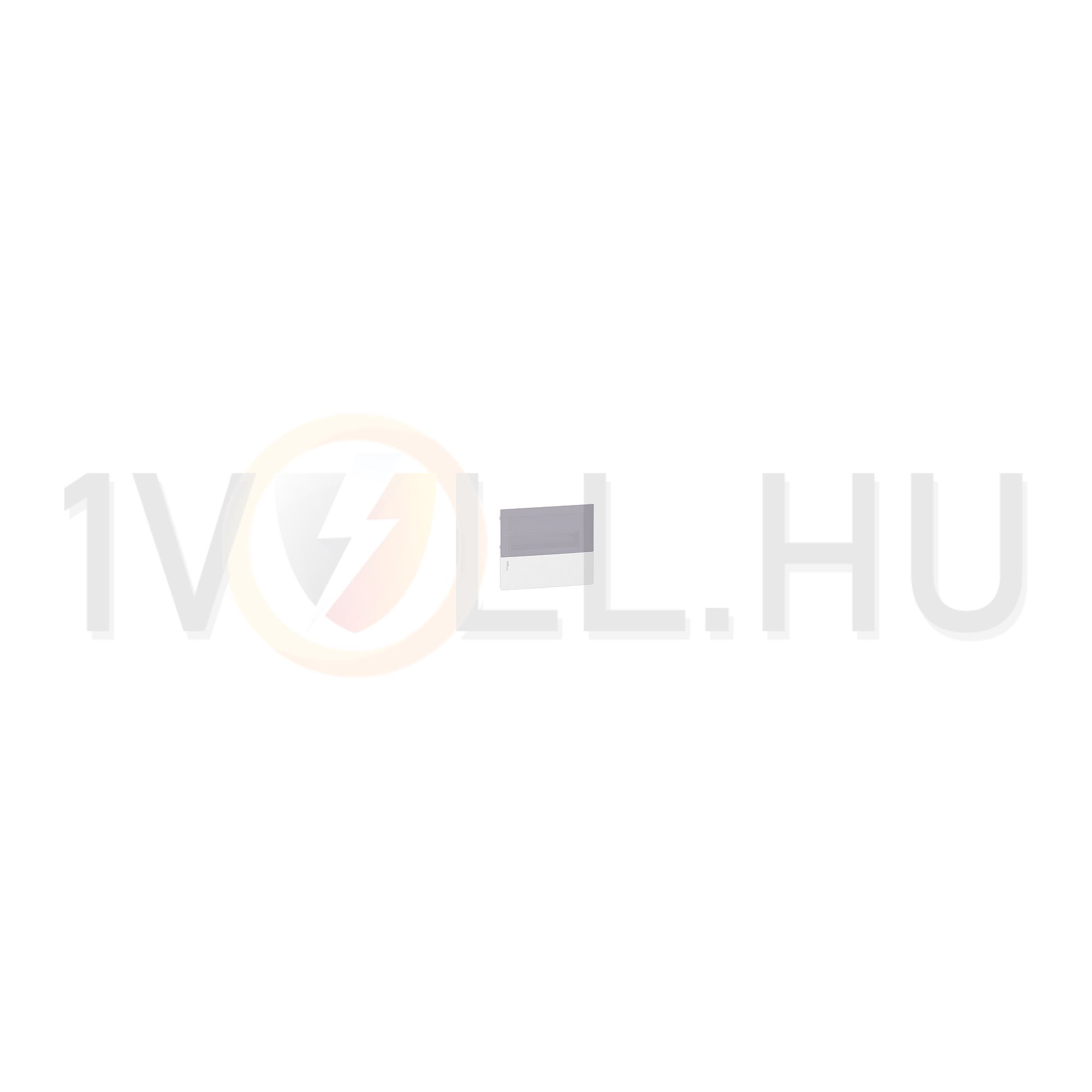 Kiselosztó PE/N-sínnel műanyag 1x 12M süllyesztett fehér IP40 átlátszó ajtó Mini Pragma Schneider - MIP22112T