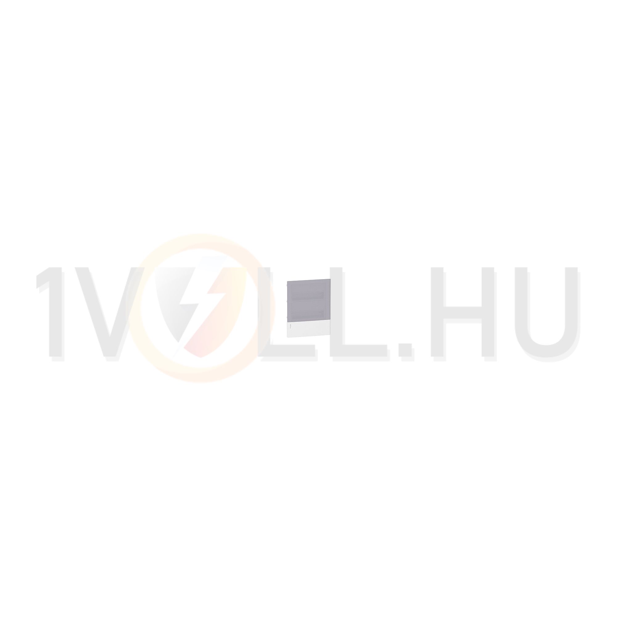 Kiselosztó PE/N-sínnel műanyag 2x 12M süllyesztett fehér IP40 átlátszó ajtó Mini Pragma Schneider - MIP22212T