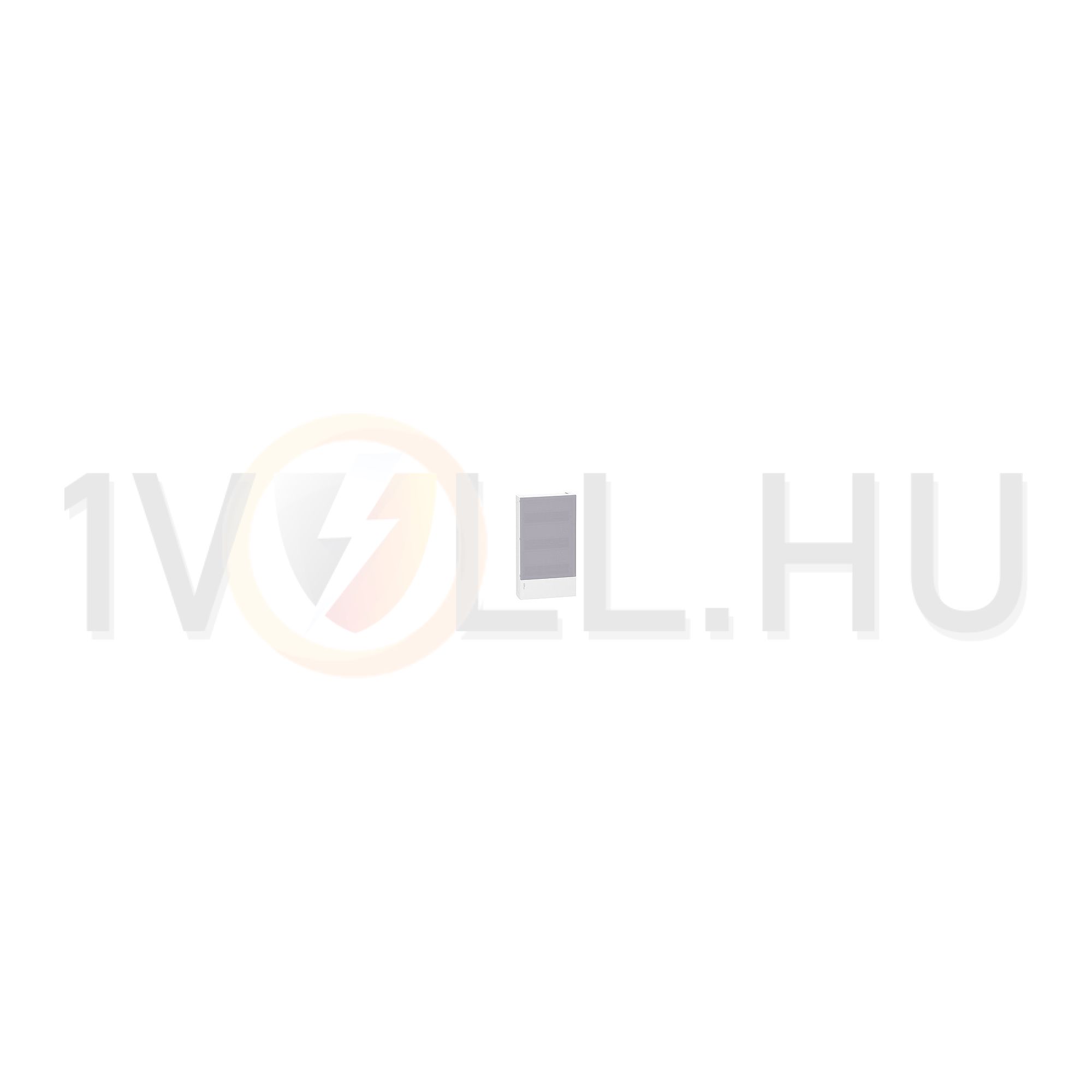 Kiselosztó PE/N-sínnel műanyag 3x 12M falonkívüli fehér IP40 átlátszó ajtó Mini Pragma Schneider - MIP12312T