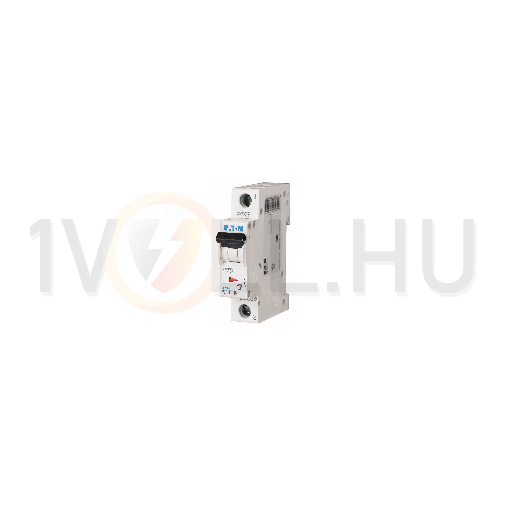 Kismegszakító 1P 10A B-jelleg 230V AC 6kA/60898 1M PL6-B10/1 EATON - 286519