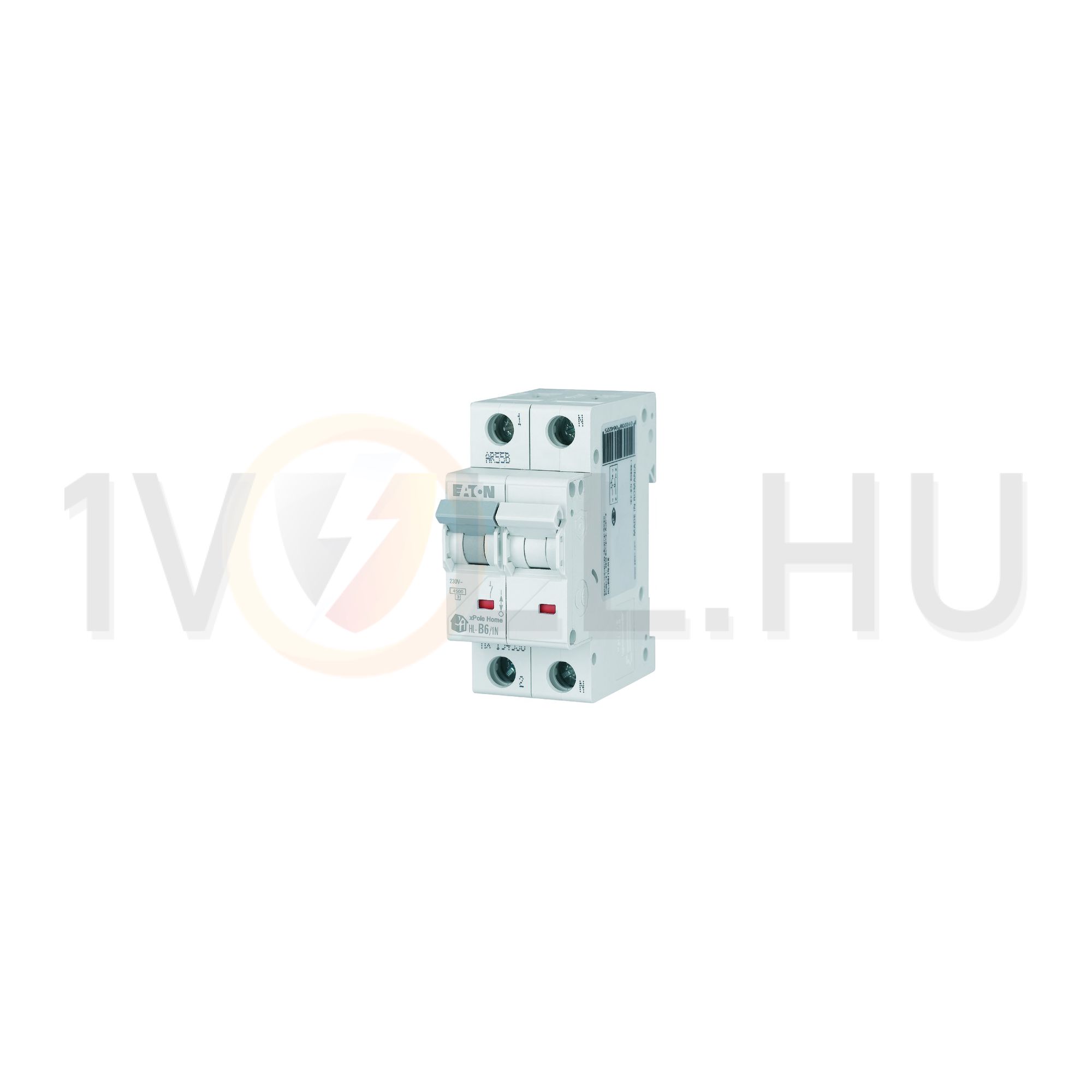 Kismegszakító 1P+N 10A B-jelleg 230V AC 4.5kA/60898 2M HL-B10/1N xPole Home EATON - 194739