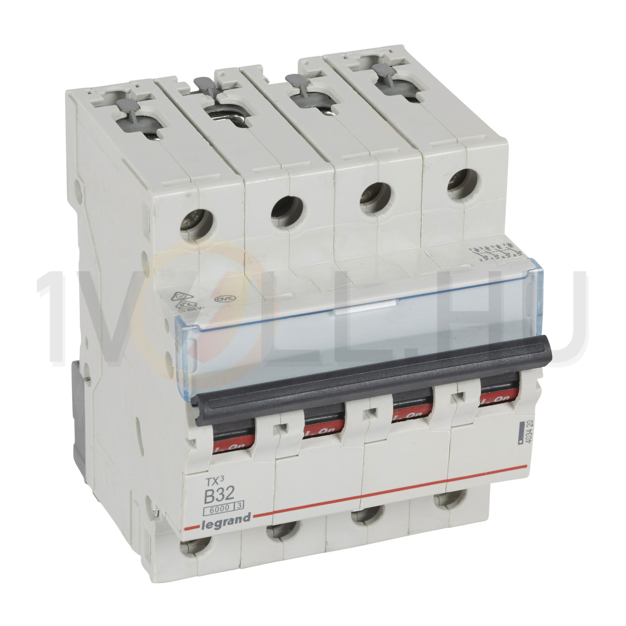 Kismegszakító 32A B-jelleg 400V AC 10kA/60898 6kA/60898 TX3 LEGRAND - 403420