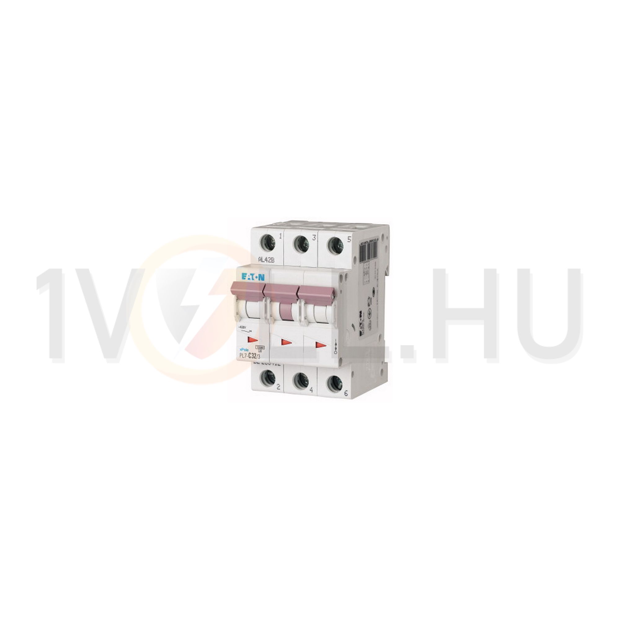 Kismegszakító 3P 32A C-jelleg 400V AC 10kA/60898 PL7-C32/3 EATON - 263412