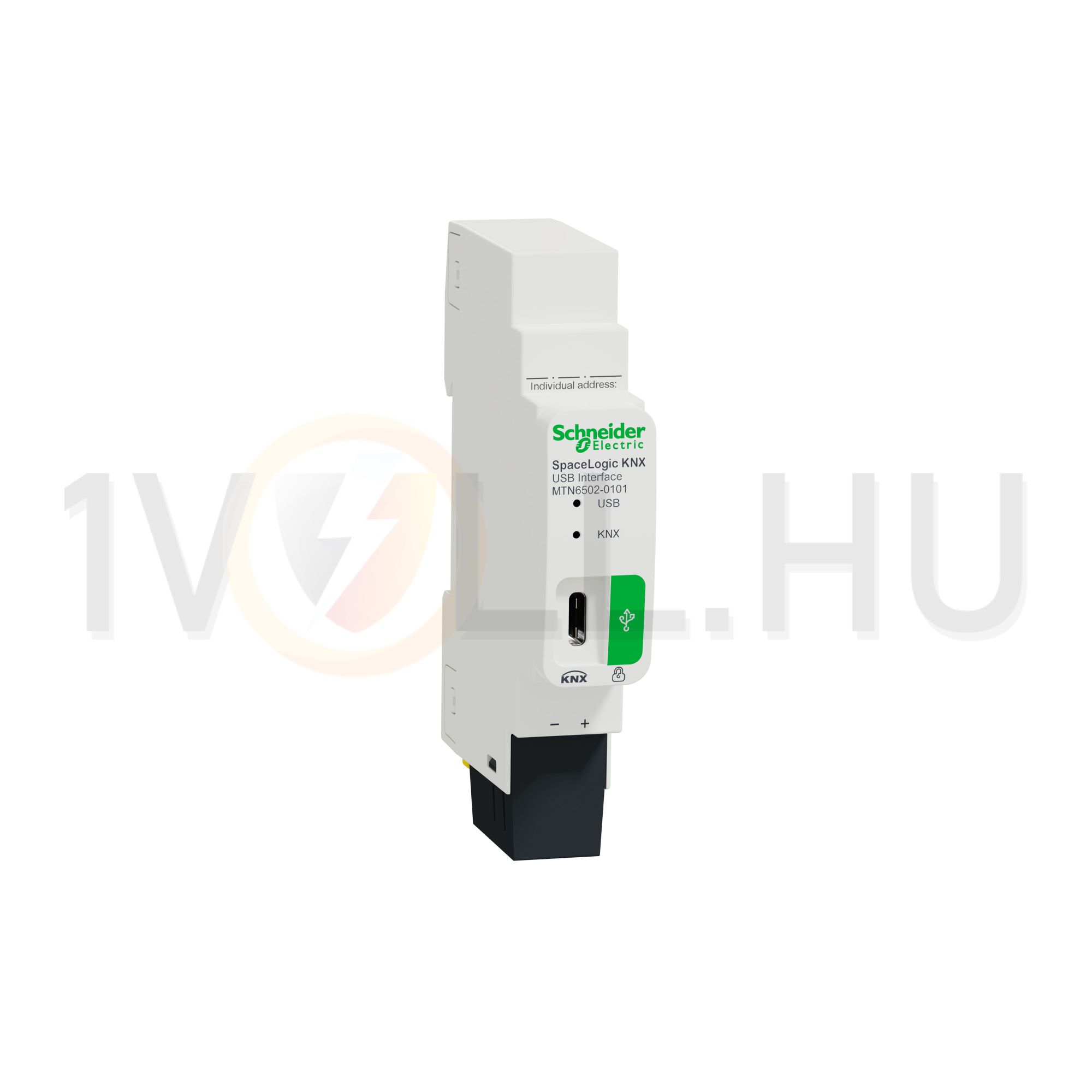 KNX-USB illesztő USB C-csatlakozóval KNX kalapsínre 1M spaceLogic Schneider - MTN6502-0101