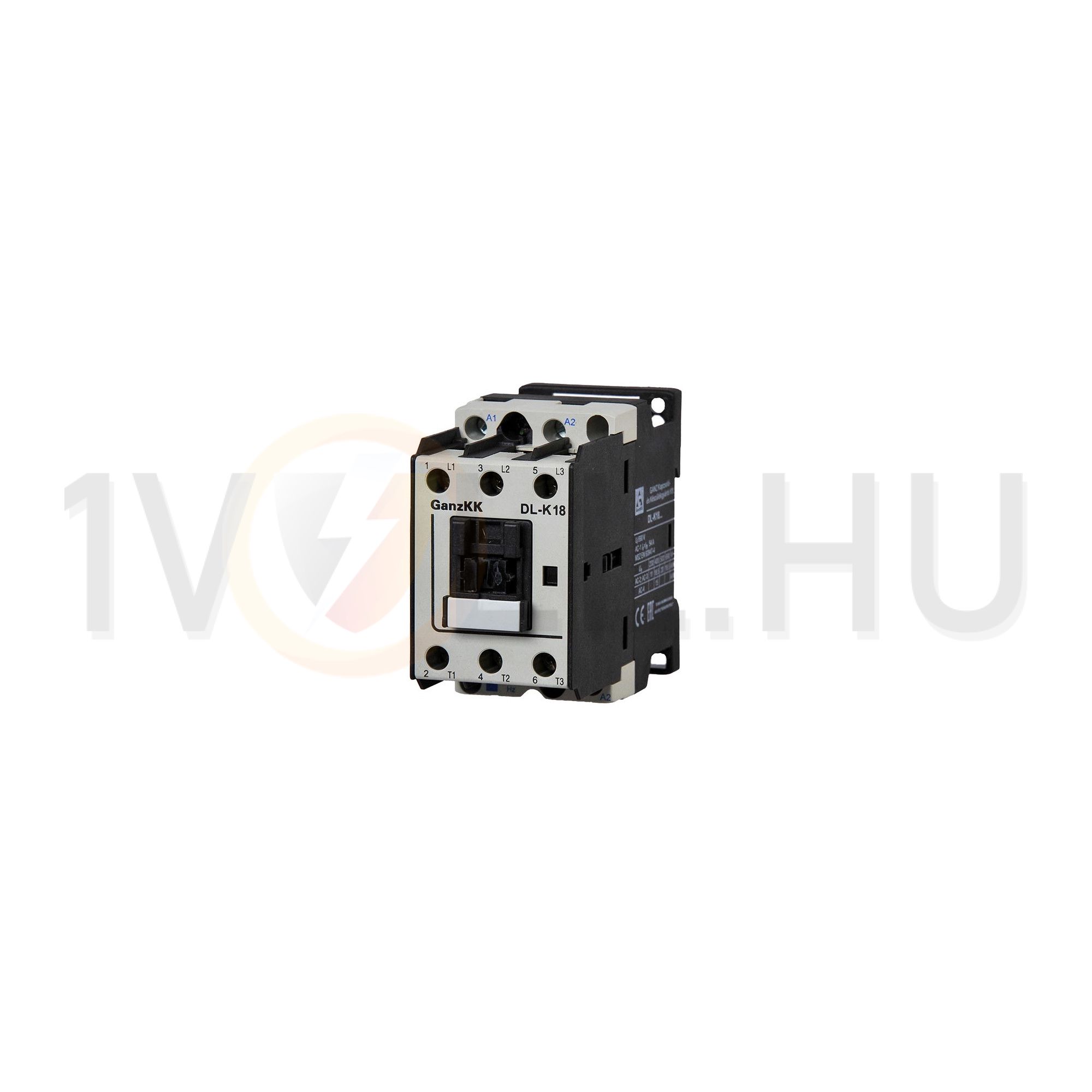 Kontaktor (mágnesk) 18.5kW/400VAC-3 3Z 24V50Hz csavaros 54A/AC-1/400V DIL-K18 Ganz KK - 630-0002-010-DL