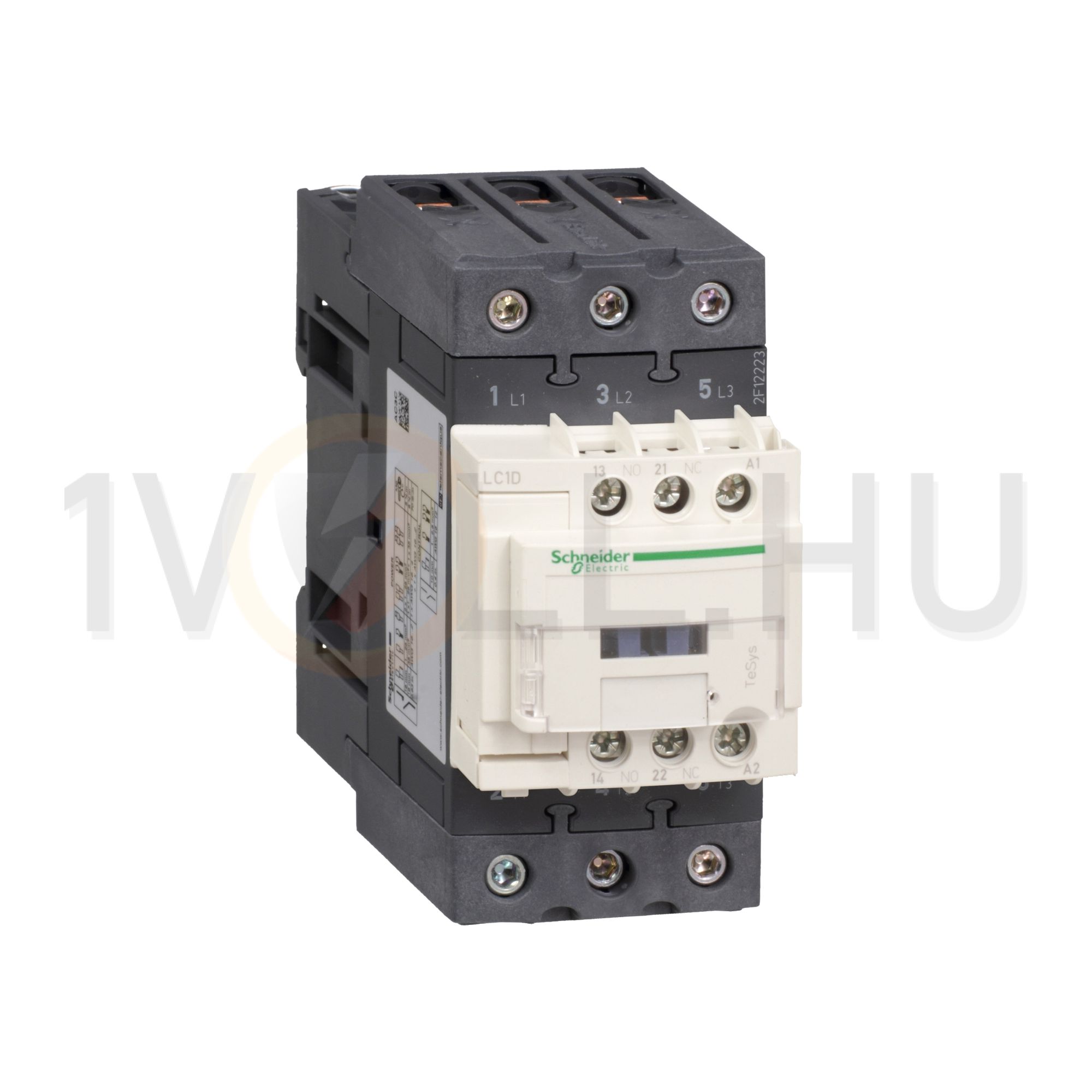 Kontaktor (mágnesk) 22kW/400VAC-3 3-Z 24VAC 1-z 1-ny rugószorításos TeSys LC1D Schneider - LC1D50AB5