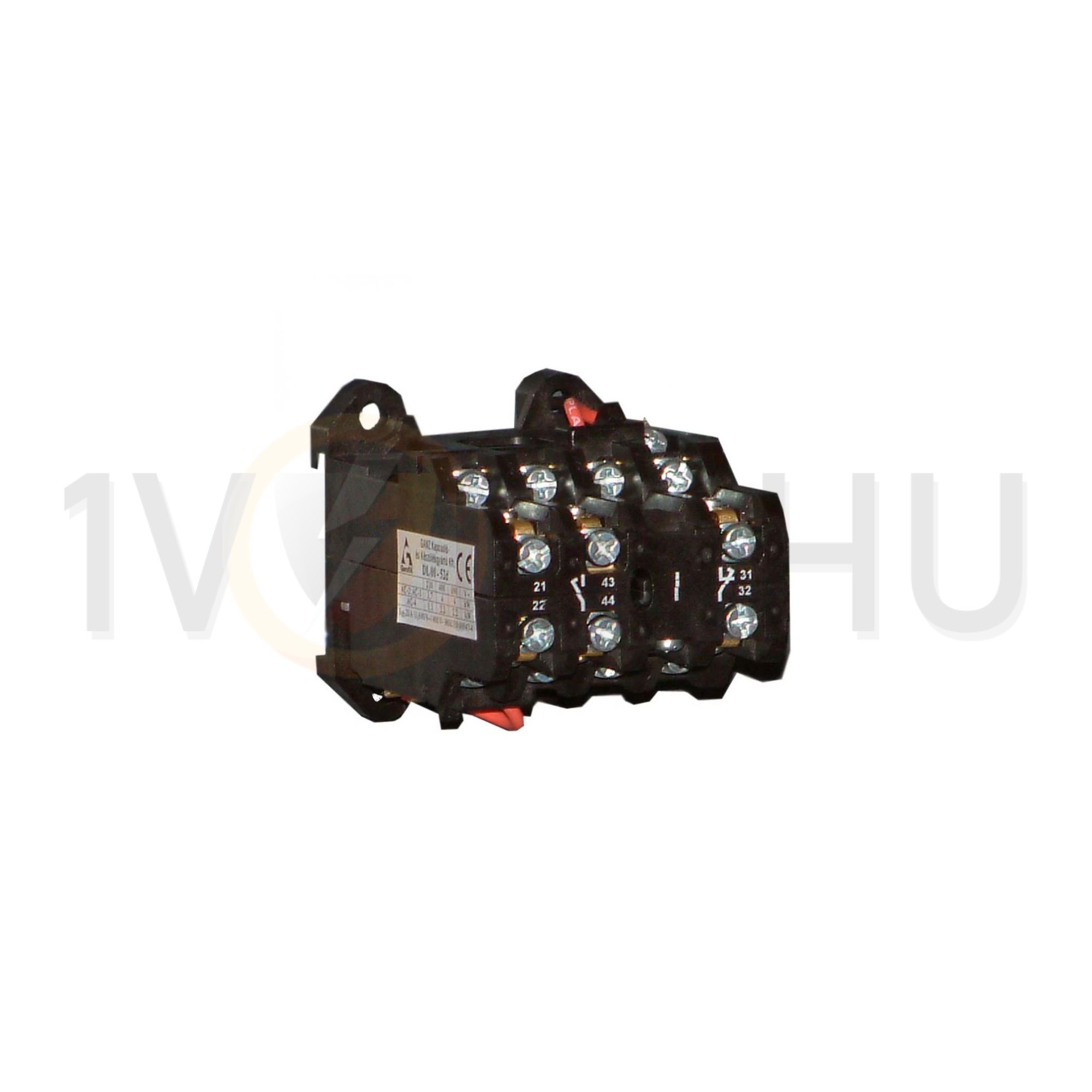 Kontaktor (mágnesk) 4.5kW/400VAC-3 3Z 230V50Hz 2z 2ny csavaros DIL00-52(D) Ganz KK - 200-3806-650-DL