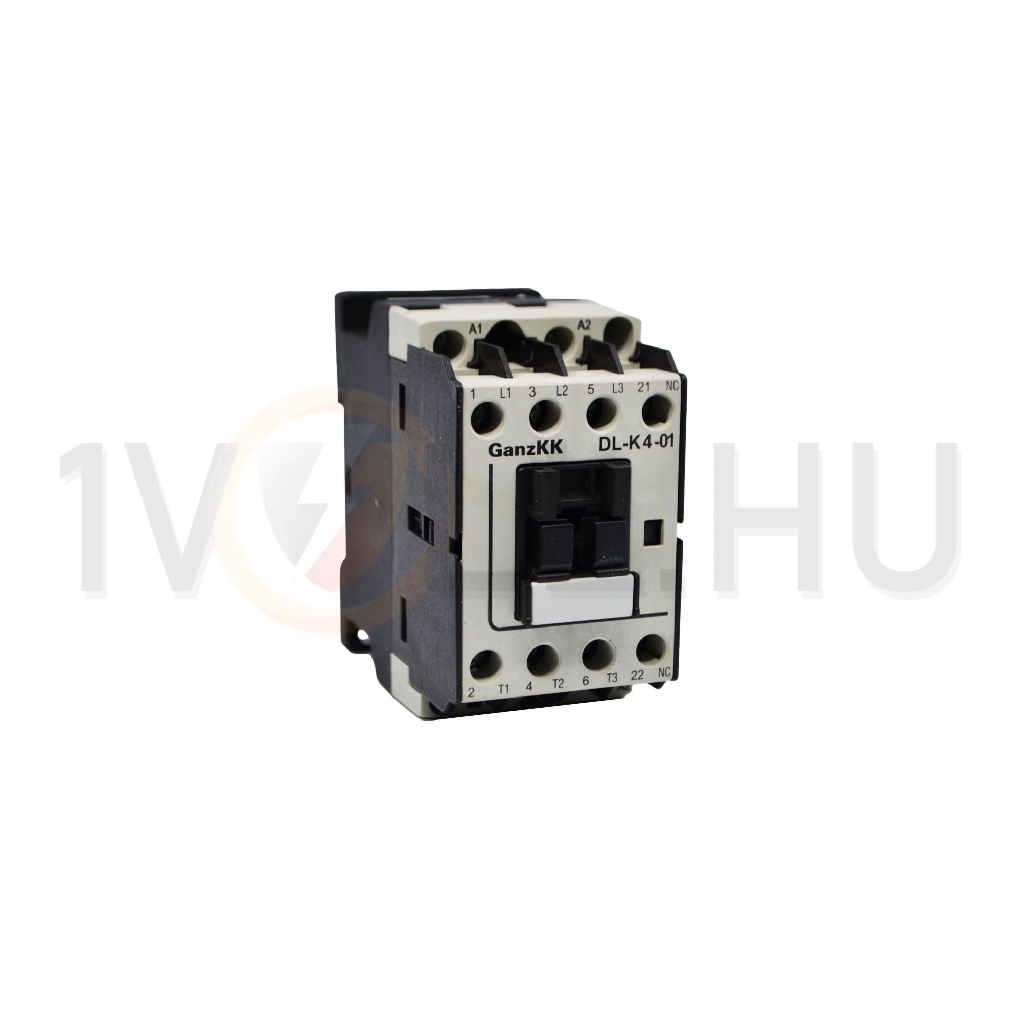 Kontaktor (mágnesk) 4kW/400VAC-3 3Z 230V50Hz 1ny csavaros 22A/AC-1/400V DIL-K4-01 Ganz KK - 110-0002-350-DL