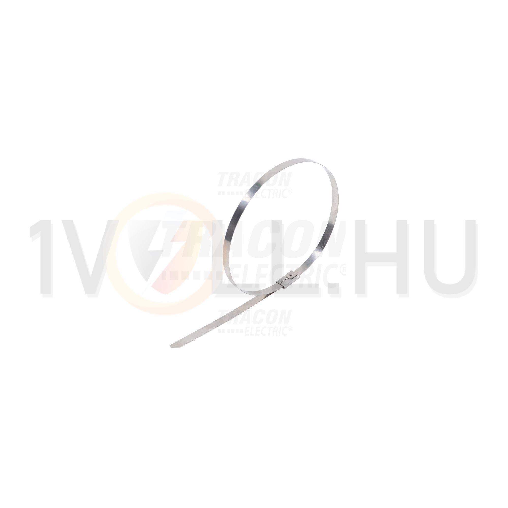 Kötegelő TGF kötegelőfogóhoz 125mm x 4.6mm ezüst fém fogazás nélküli 38mm-max.kötegátmérő TRACON - F125