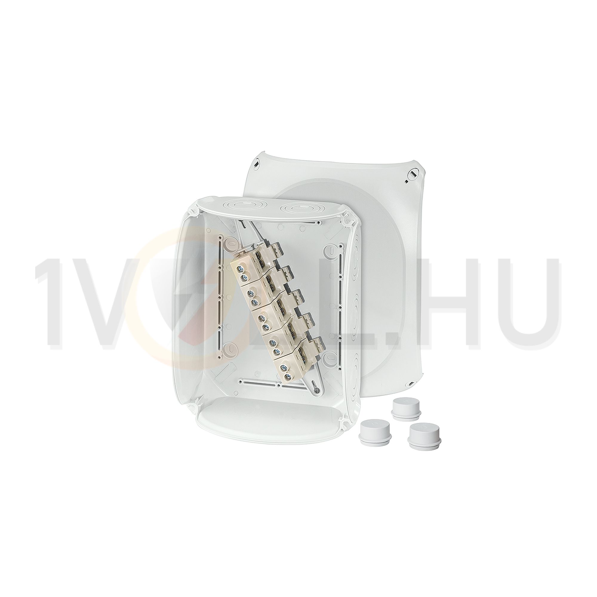 Kötődoboz 5x4x25mm2 falonkívüli 205mmx 255mmx 112mm szürke műanyag IP66 12 DK 2525 GZ Hensel - 62000162