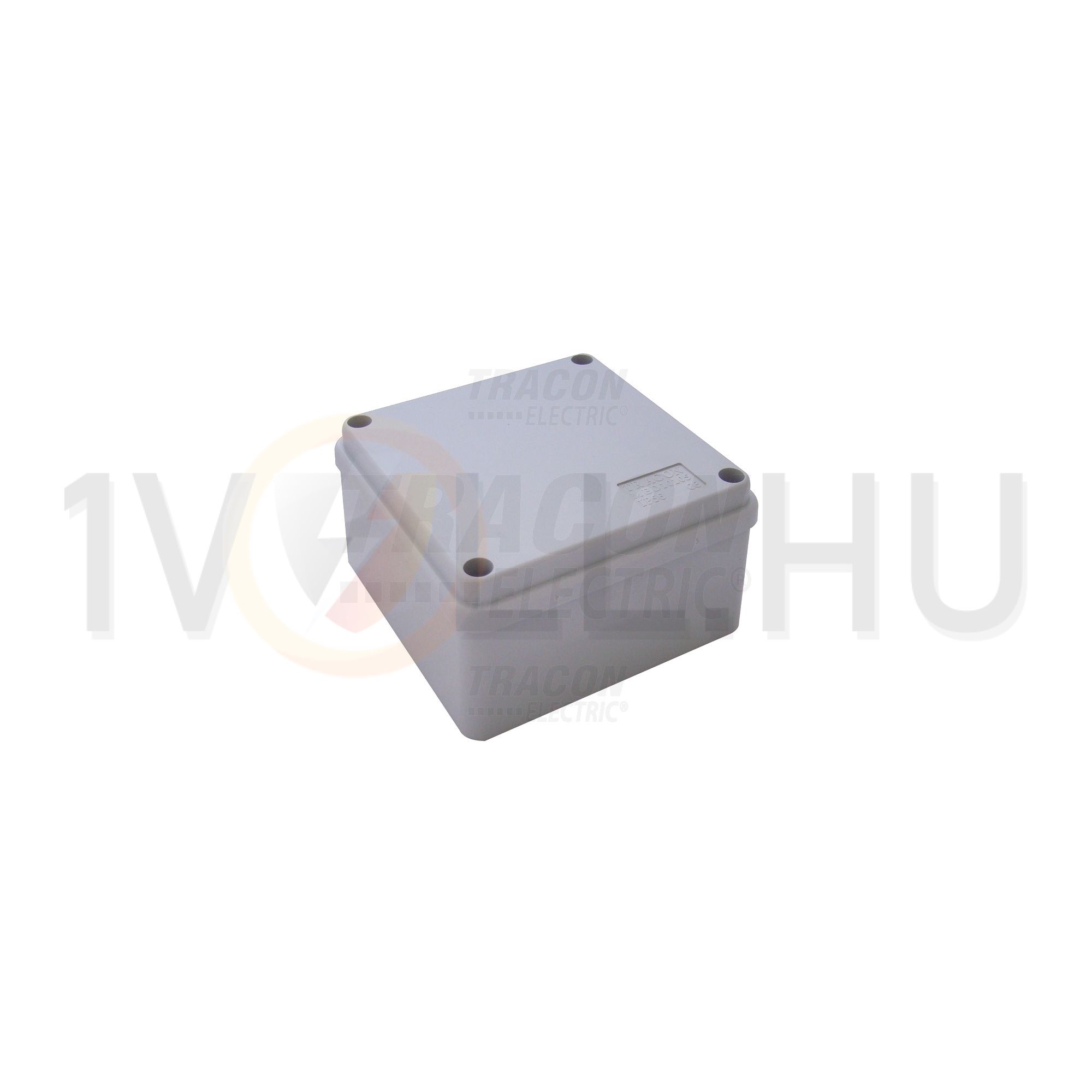 Kötődoboz falonkívüli 100mmx 100mm 50mm szürke műanyag IP54 6 kábel/cső MED TRACON - MED10105