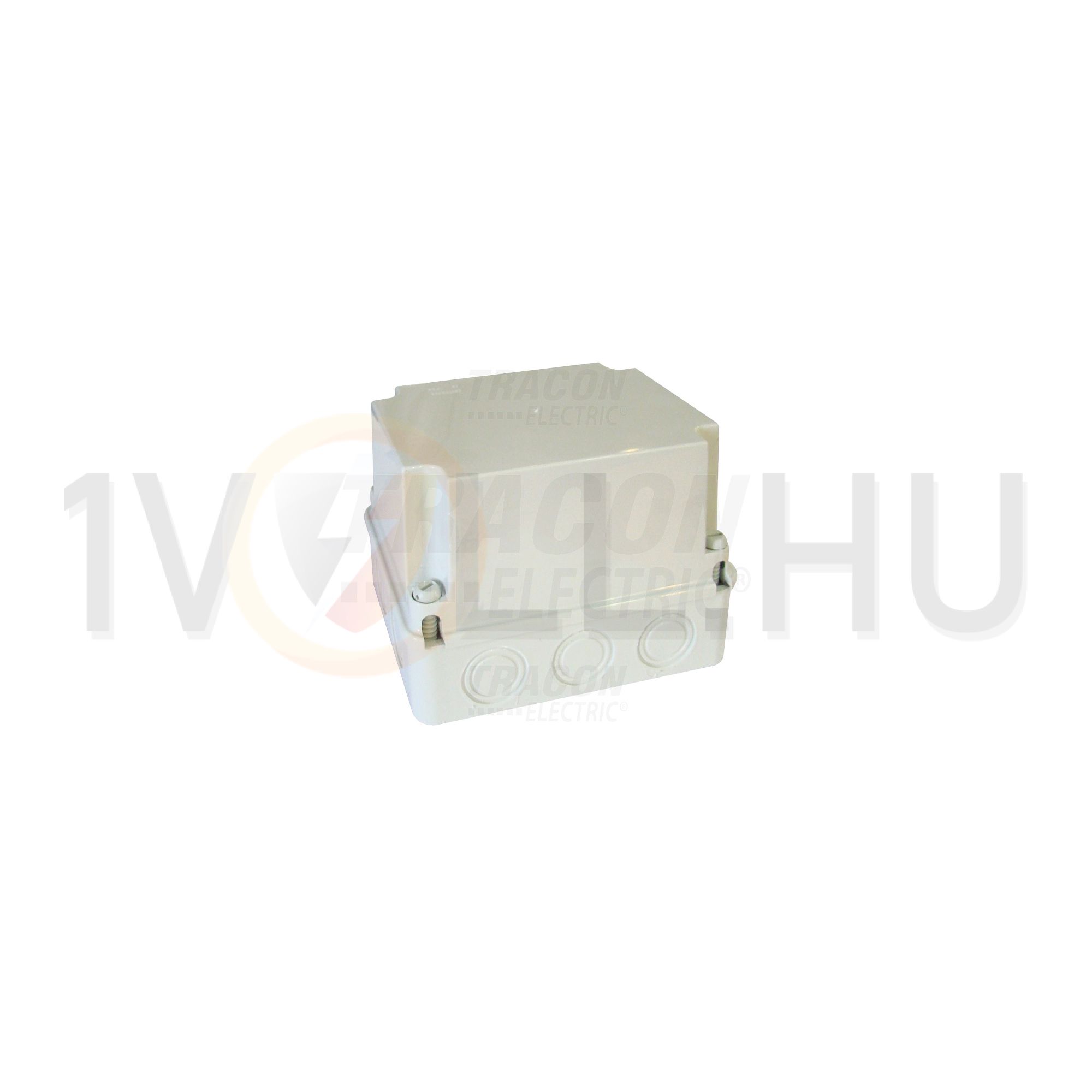 Kötődoboz magasított falonkívüli 145mmx 190mm 140mm szürke műanyag IP56 10 kábel/cső MD TRACON - MD191514