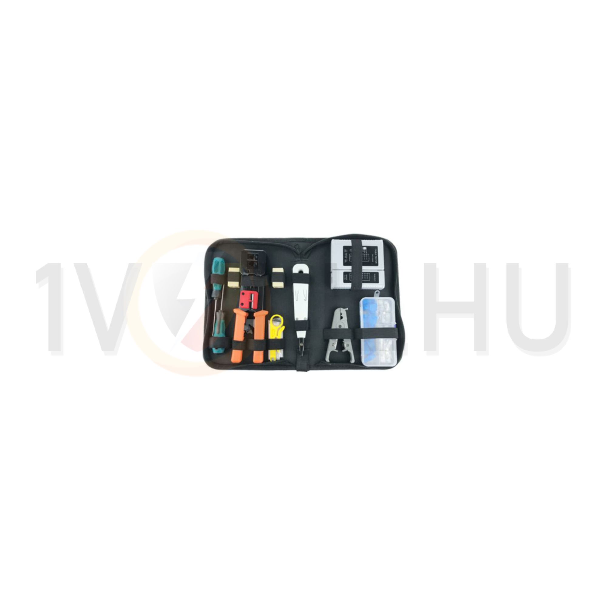 Présfogó készlet RJ45/12/11 átmenő csatlakozókhoz 7-darabos (Pass through tool set)ÉpületIntelligencia - TK01-B12