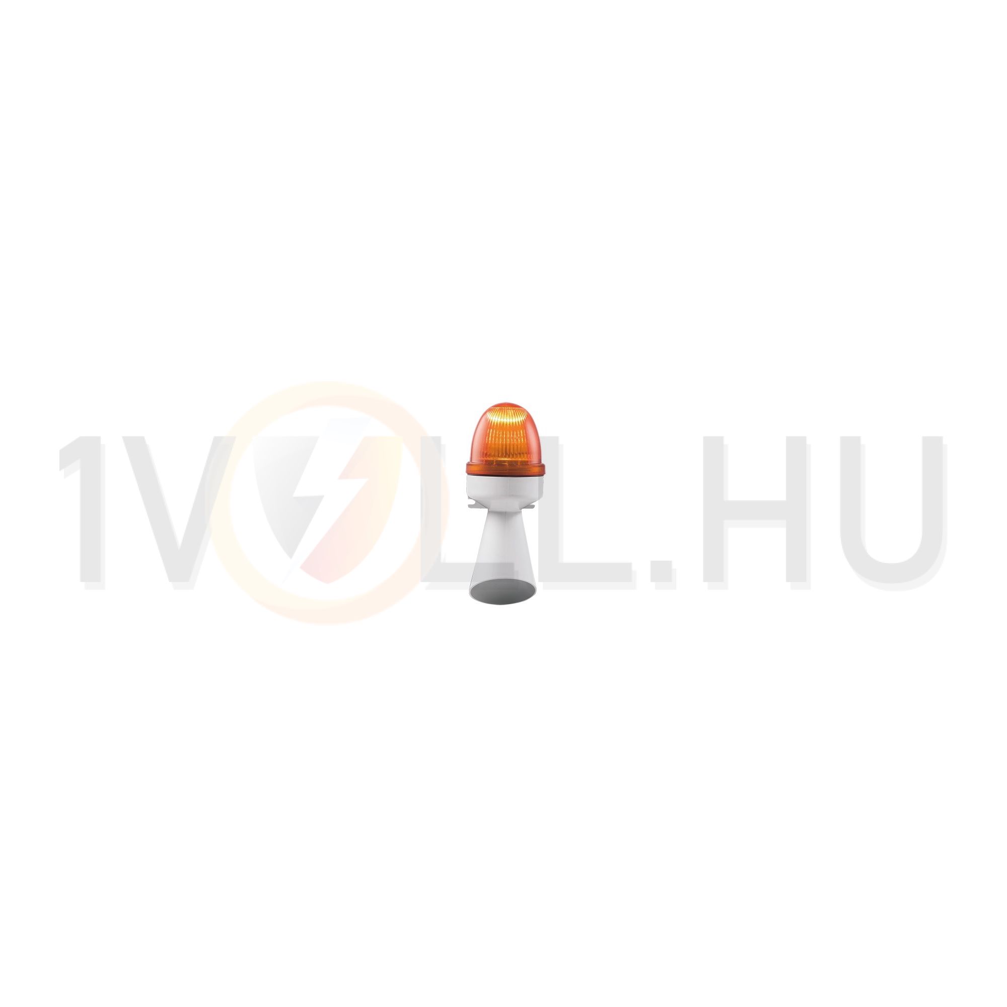 Jelzőkürt+fényjelző 8+8hang 230-240V AC narancs 92dB folyamatos hang HUPE WL 6301 240V AC GROTHE - 31371