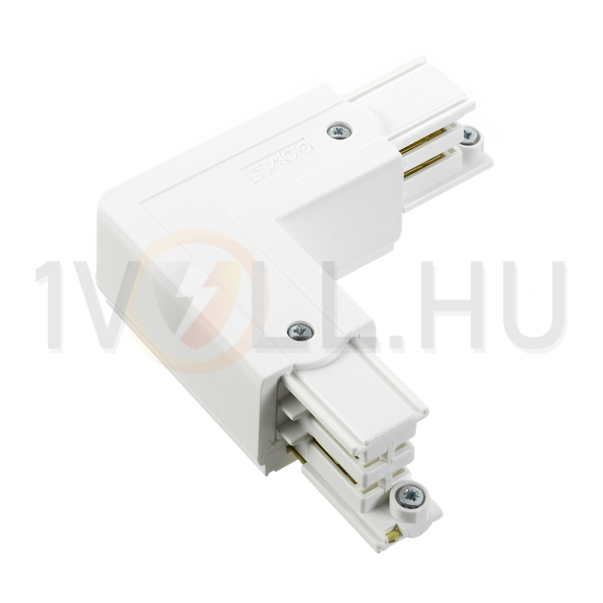 L-kanyarelem 3F világítási sínhez 16A bal 230-400V 3F falonkívüli fehér alumínium XTS 34-3 LIVAL - 19170343