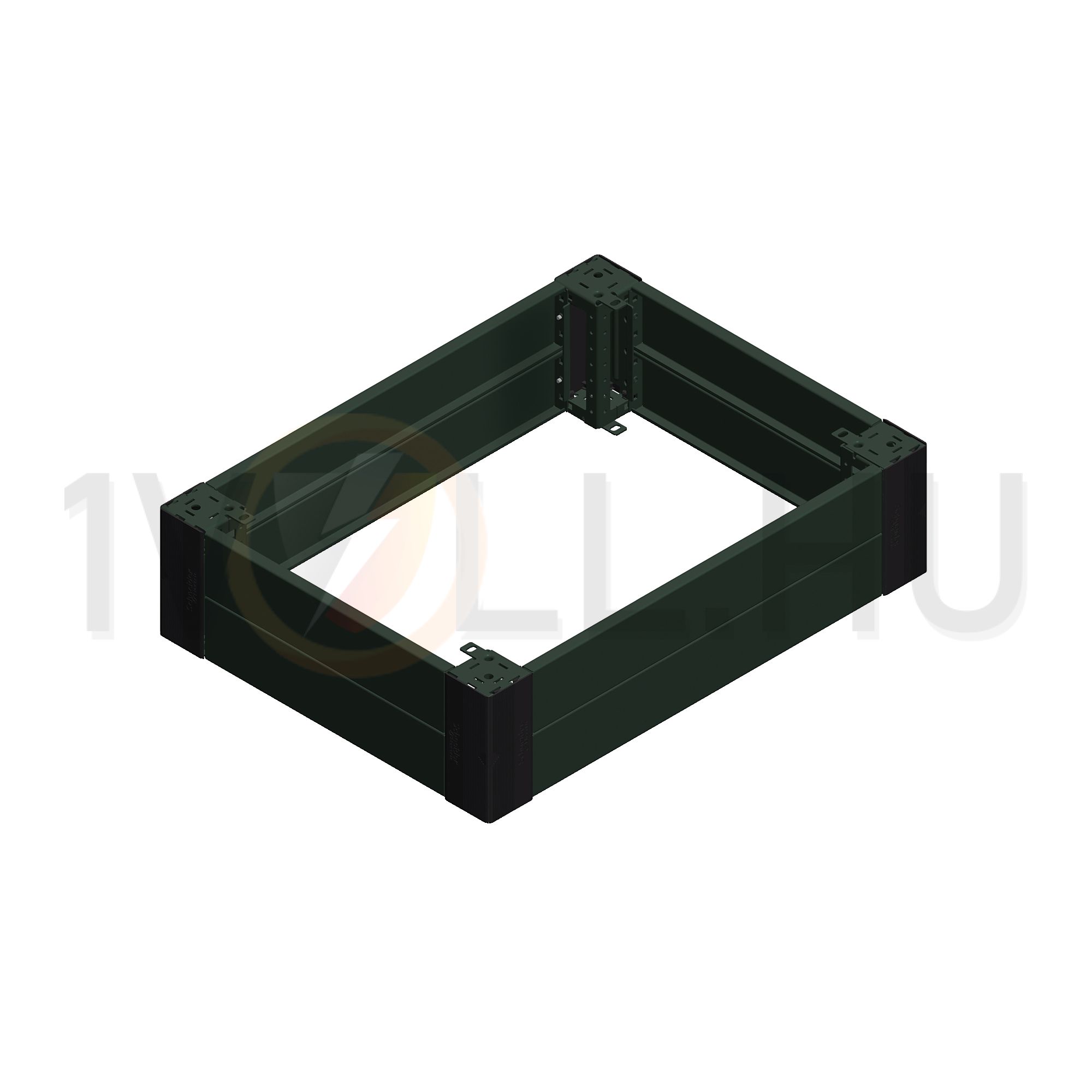 Lábazat első+hátsó elemek acél szürke 100mm-ma 600mm-sz 600mm-mé Spacial Schneider - NSYSPF6100