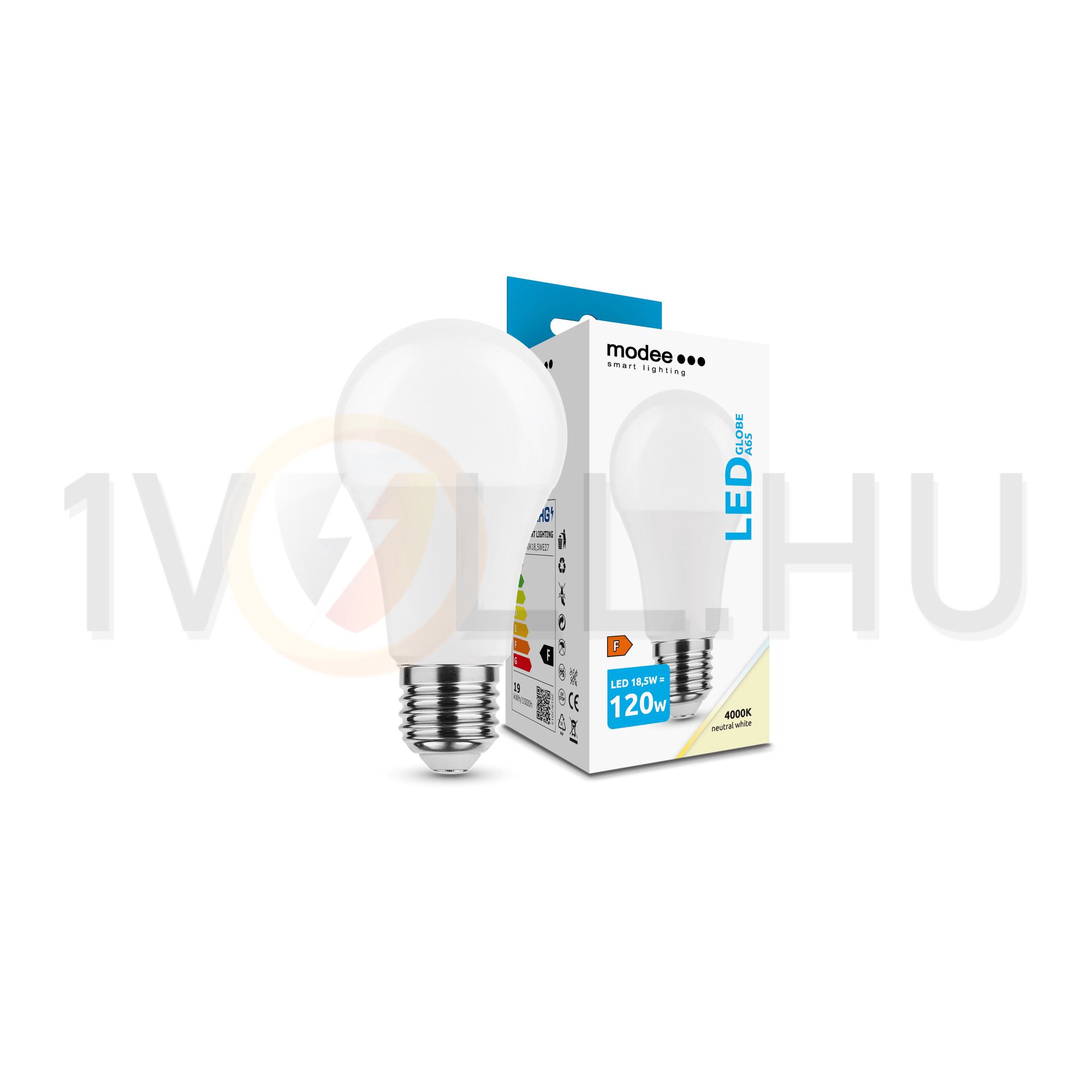 LED lámpa A60 körte A 18,5W- 120W E27 1900lm 840 220-240V AC 25000h 270° 4000K Modee - ML-G4000K18,5WE27