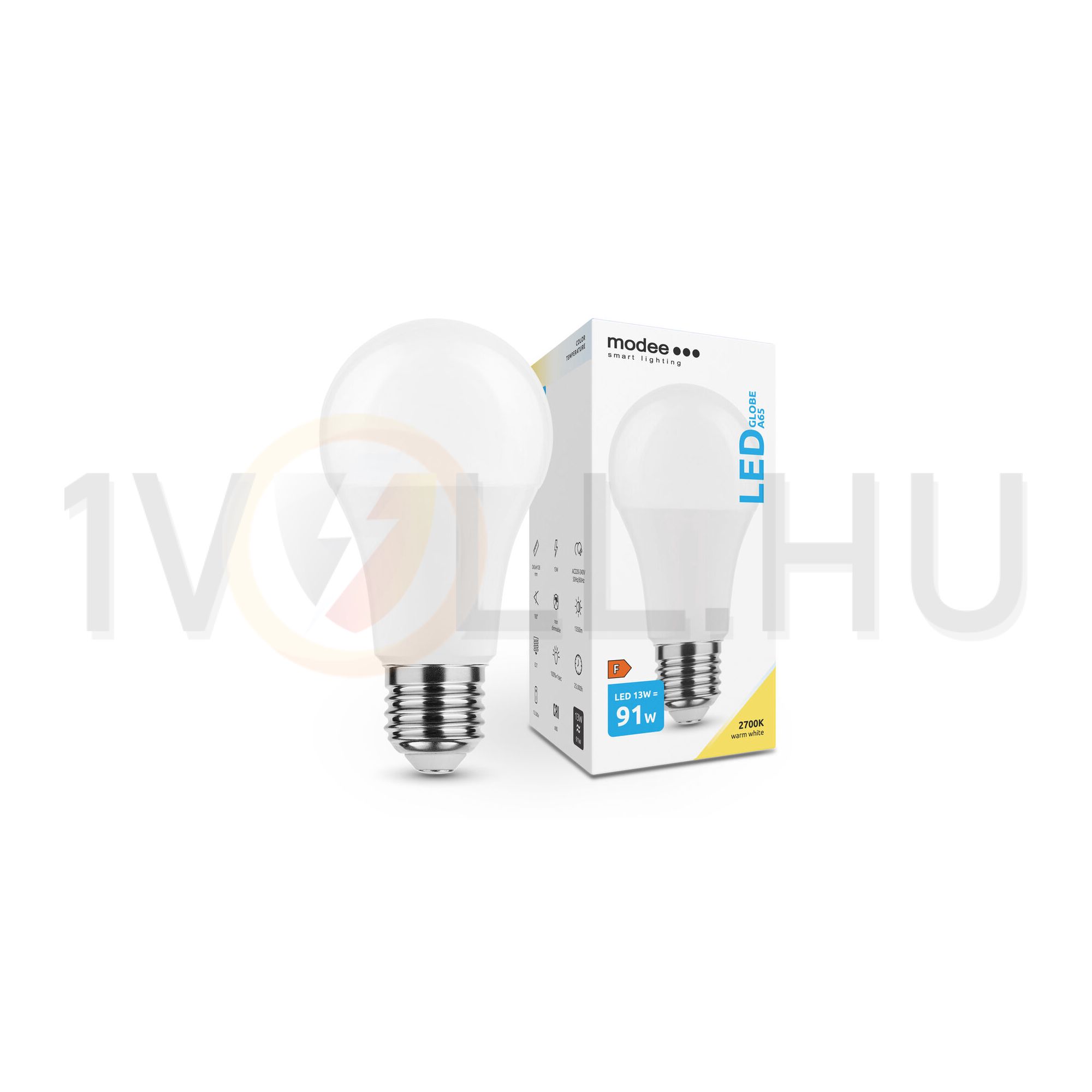 LED lámpa A65 körte A 13W- 91W E27 1350lm 827 220-240V AC 25000h 270° 2700K Modee - ML-G2700K13WE27