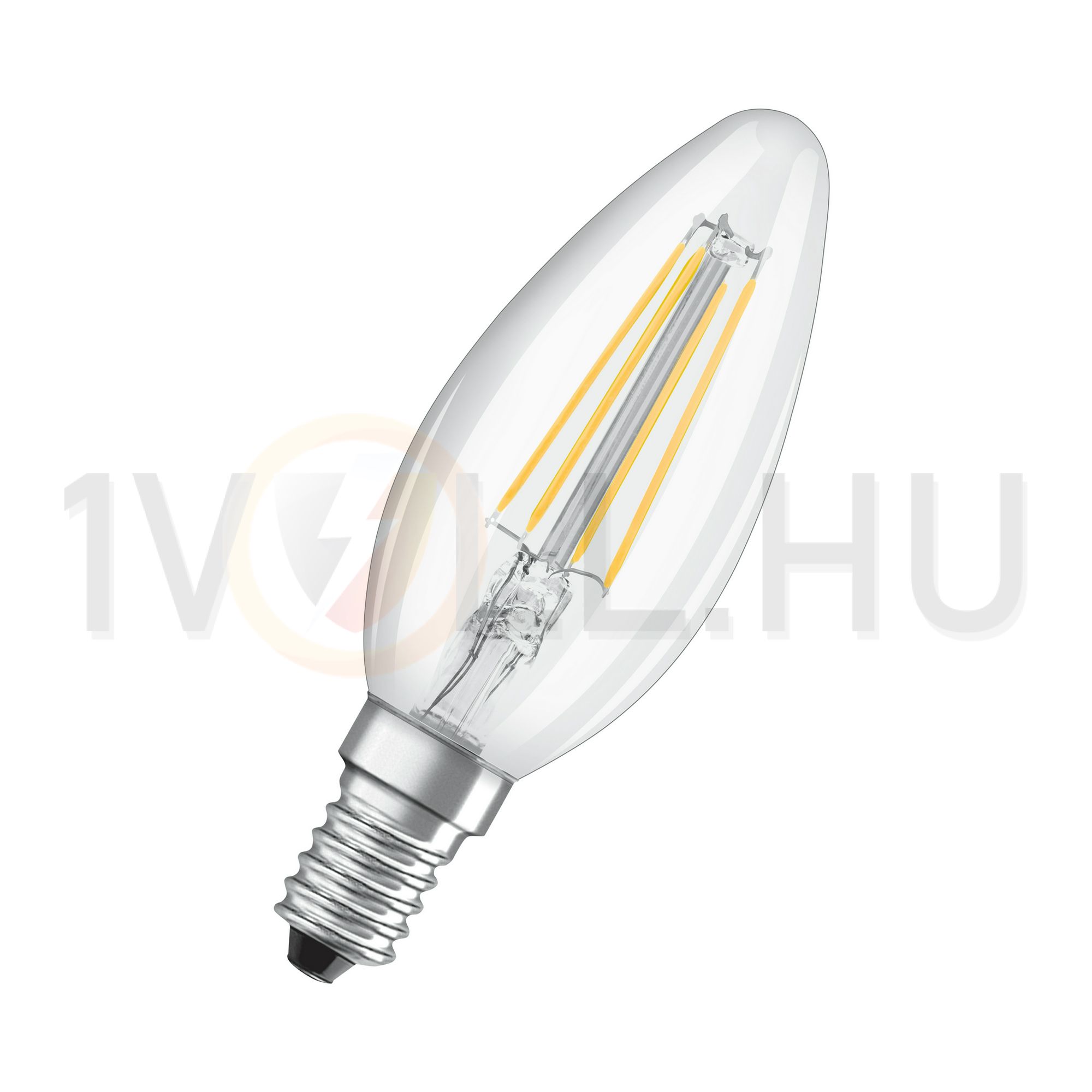 LED lámpa B35 gyertya filament 4W- 40W E14 470lm 827 220-240V AC 15000h 300° LEDPCLB40 LEDVANCE - 4058075590458