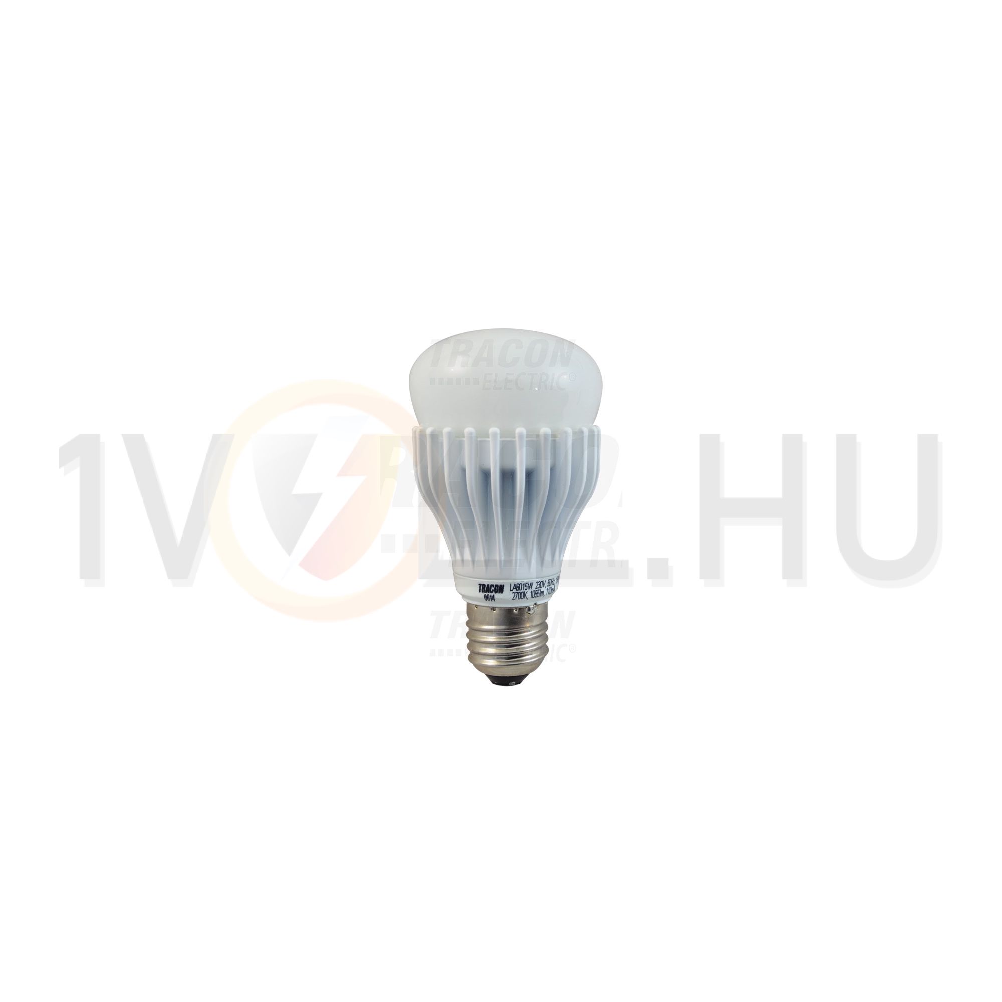 LED lámpa gömb 15W 125W 230V AC E27 1521lm 830 250° 25000h A+-en.o. 3000K TRACON - LA6015W