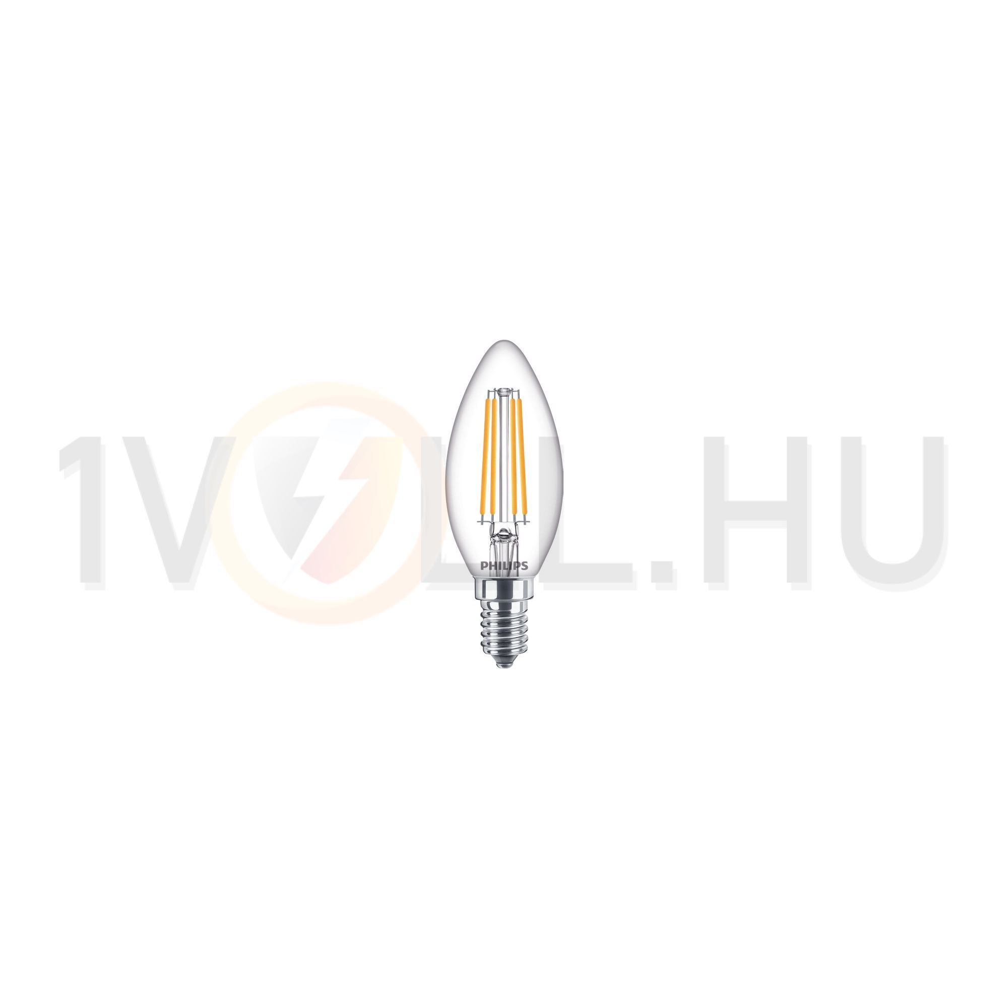 LED lámpa B35 gyertya filament 6,5W- 60W E14 806lm 827 220-240V AC CorePro LEDCandle Philips - 929002028092