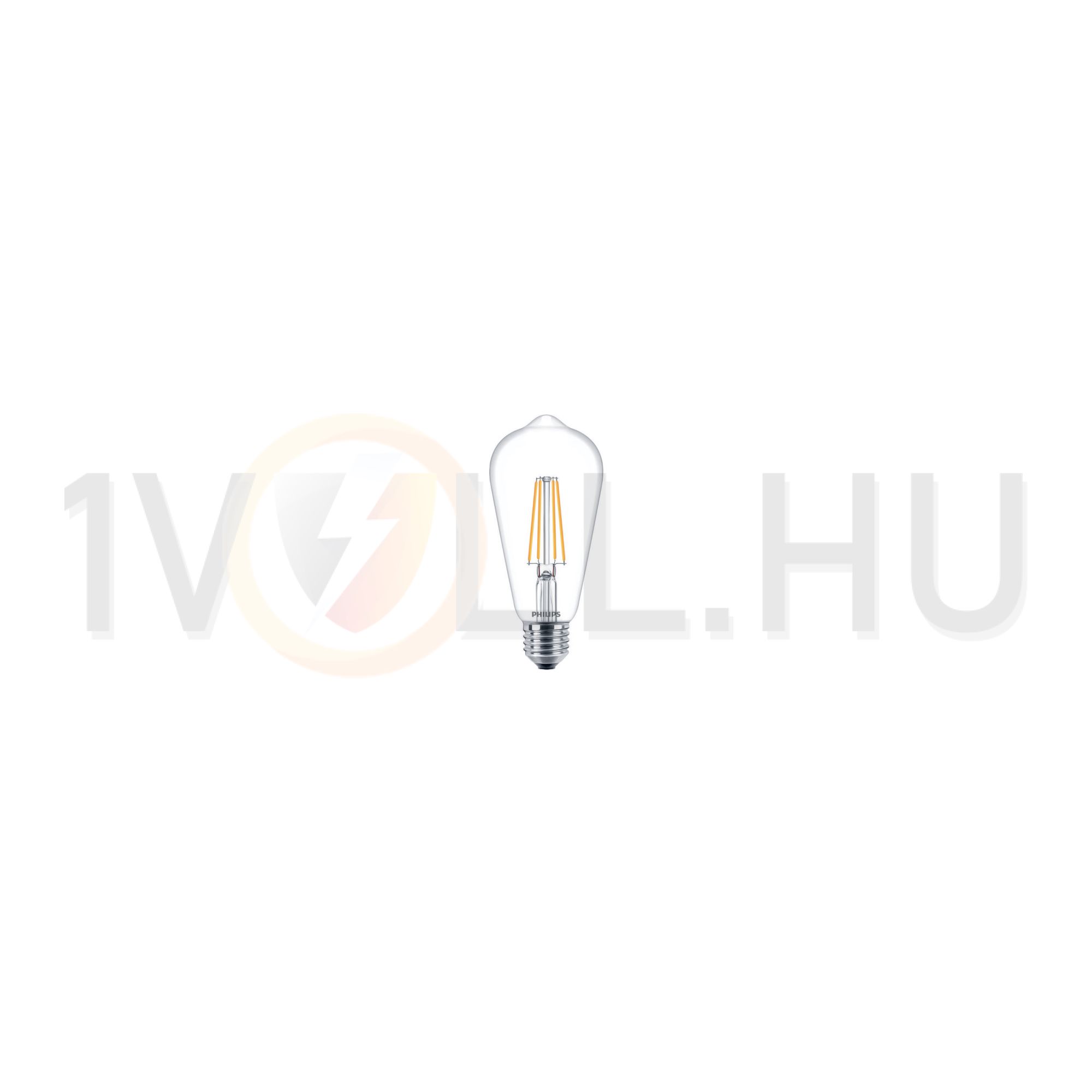 LED lámpa ST64 5,5W- 40W E27 470lm 827 220-240V AC 15000h 2700K Classic LEDbulb Philips - 929001895402